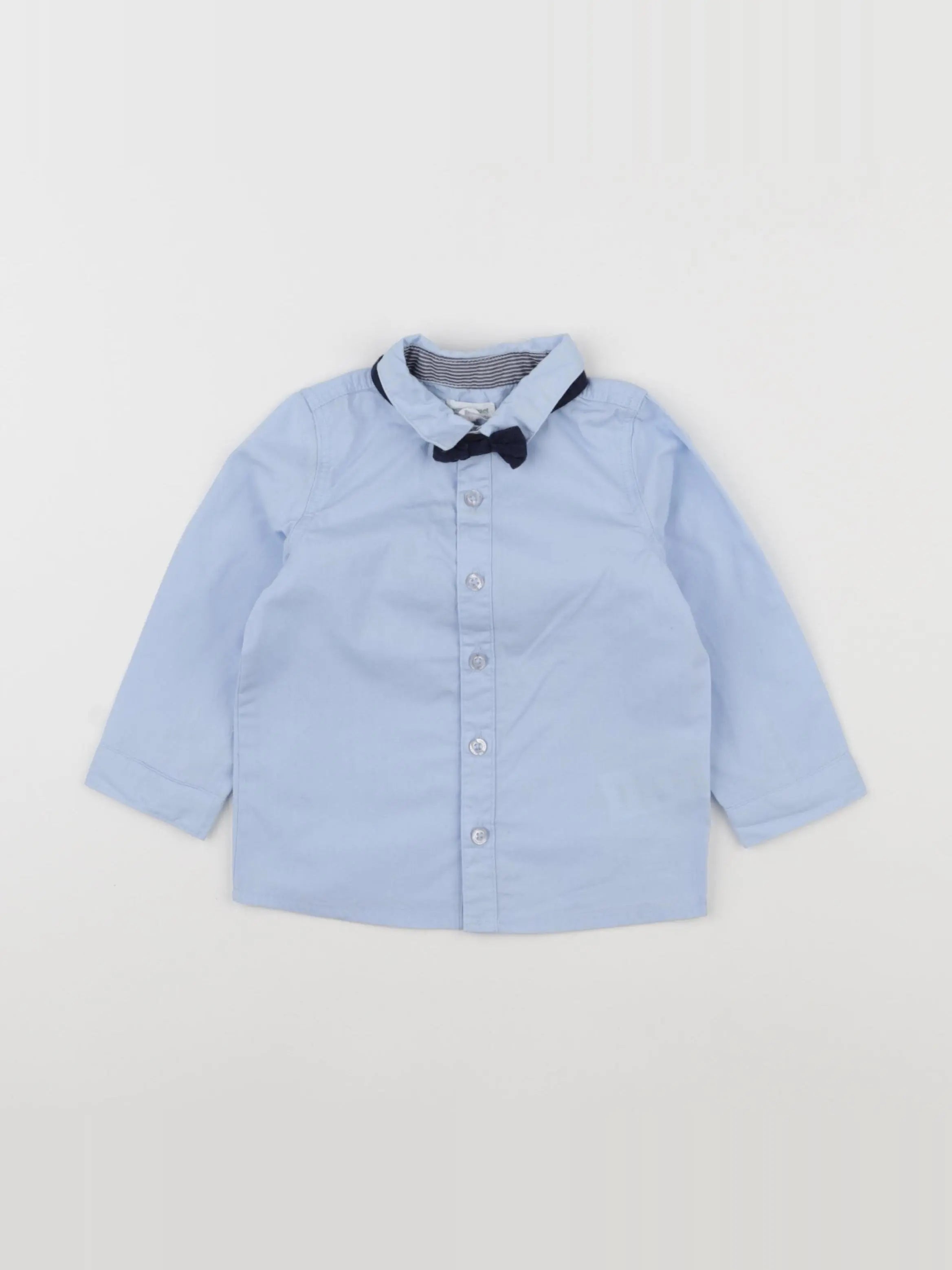 Vertbaudet - chemise bleu - 18 mois