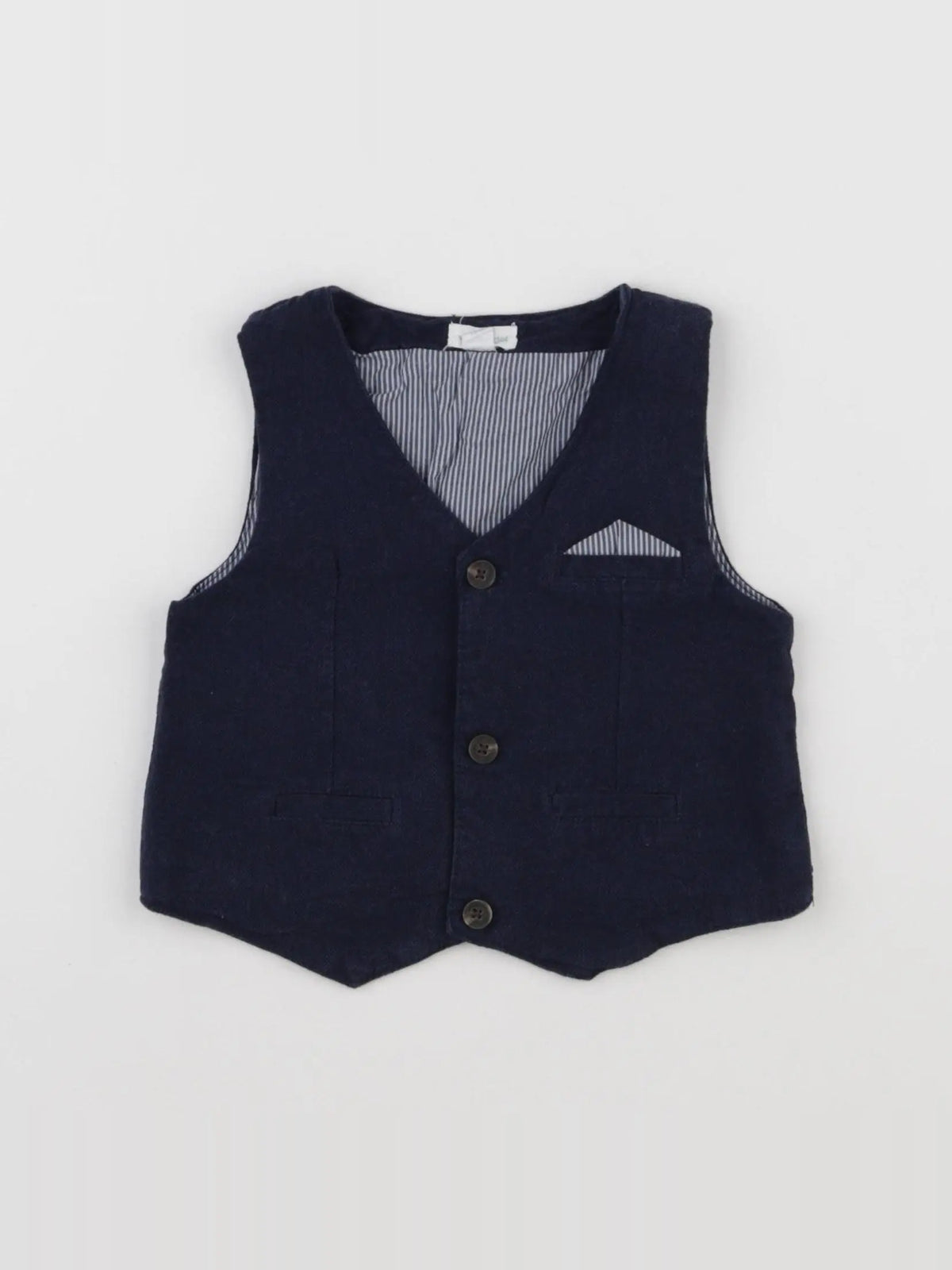 Vertbaudet - gilet bleu - 18 mois