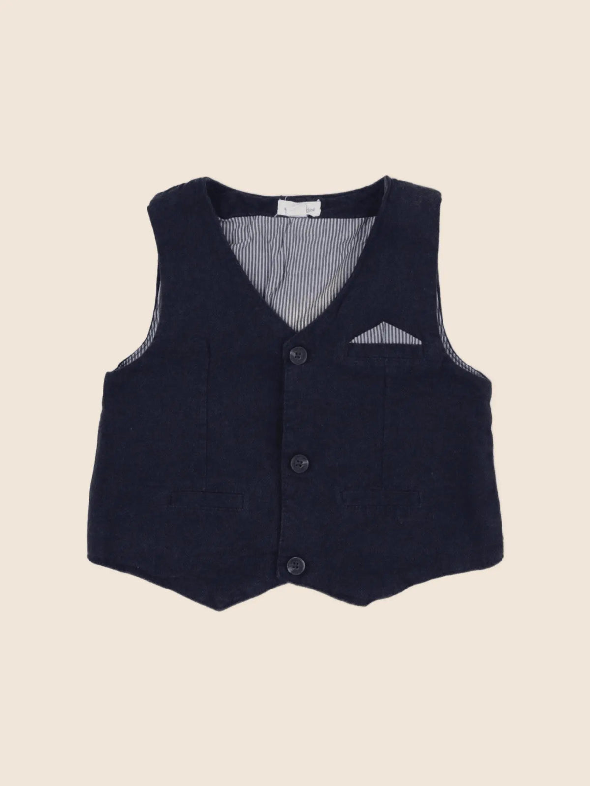Vertbaudet - gilet bleu - 18 mois