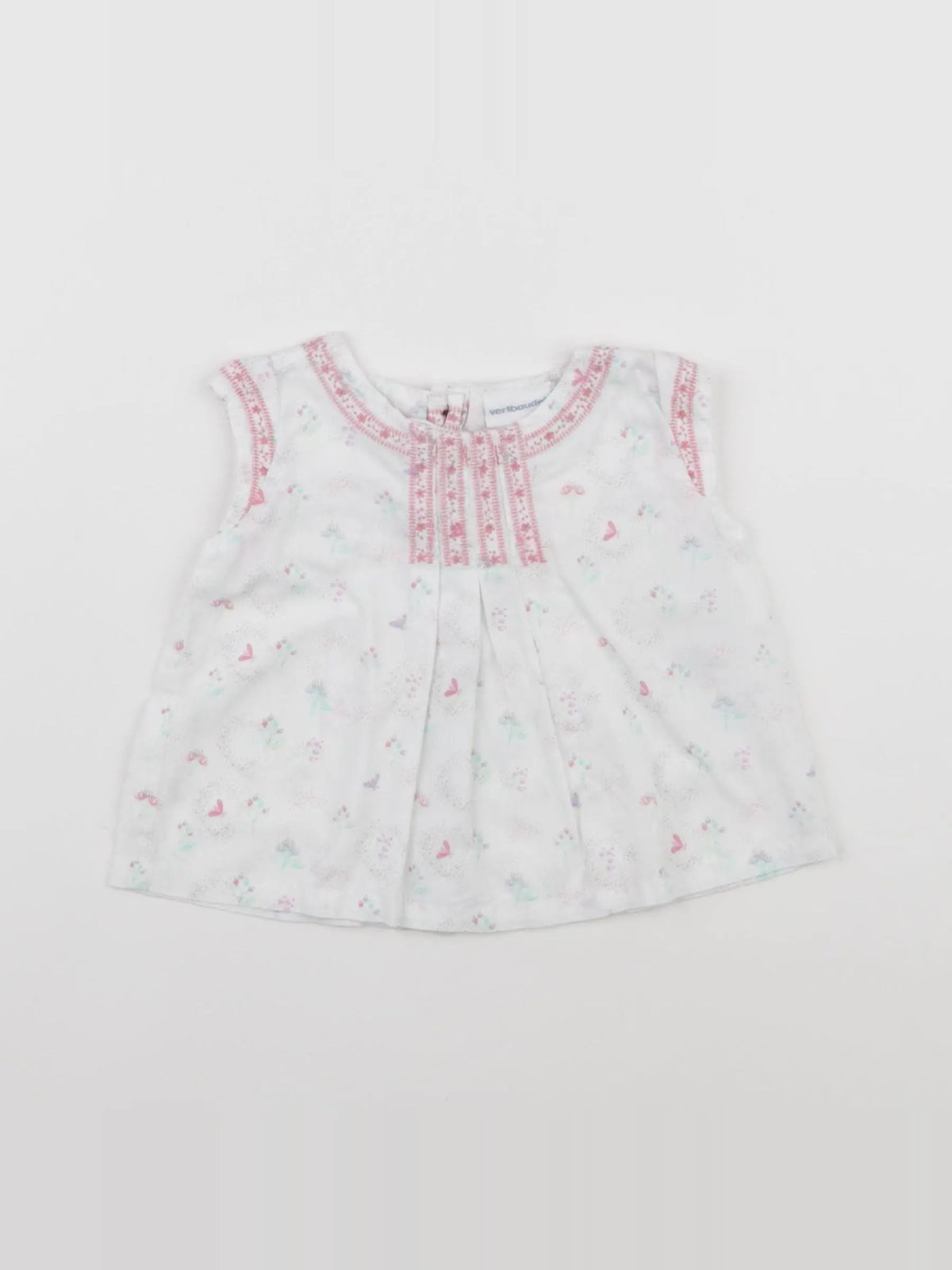 Vertbaudet - blouse blanc - 3 mois