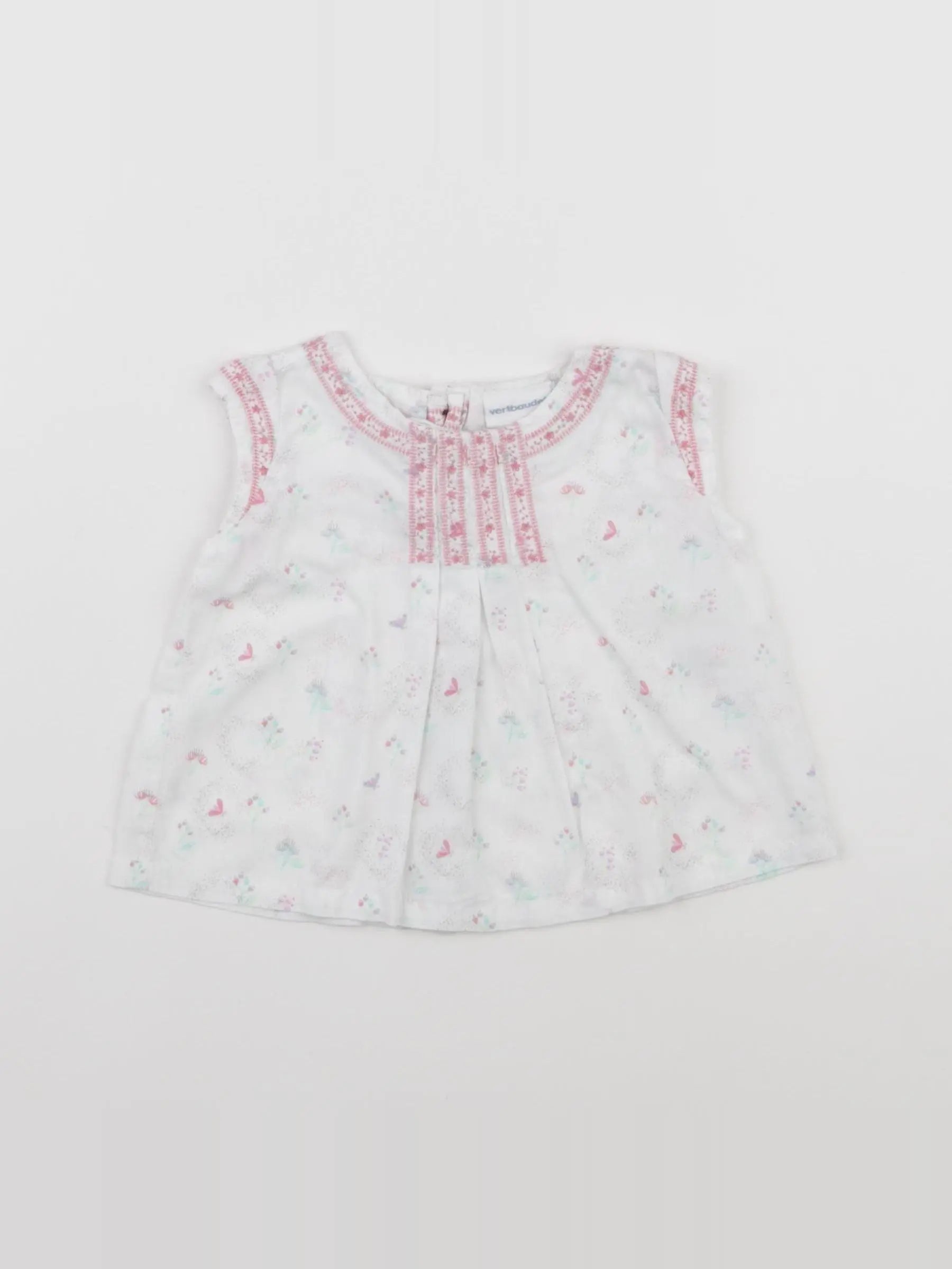 Vertbaudet - blouse blanc - 3 mois