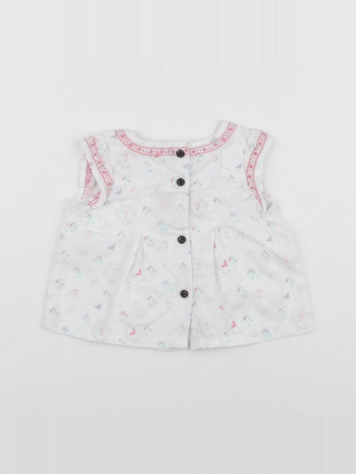 Vertbaudet - blouse blanc - 3 mois