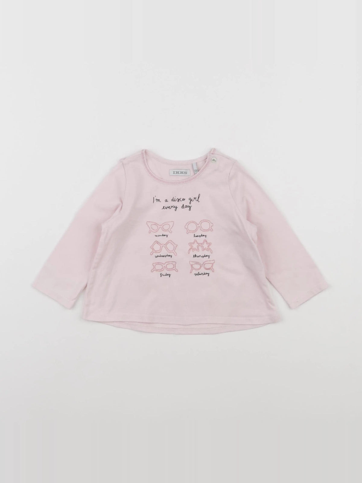 IKKS - tee-shirt rose - 6 mois
