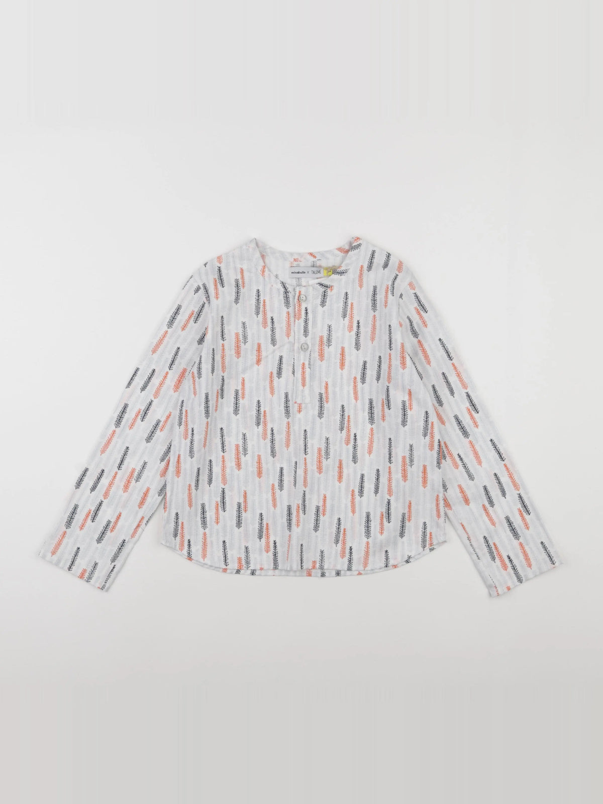 Minabulle - chemise blanc, bleu - 8 ans