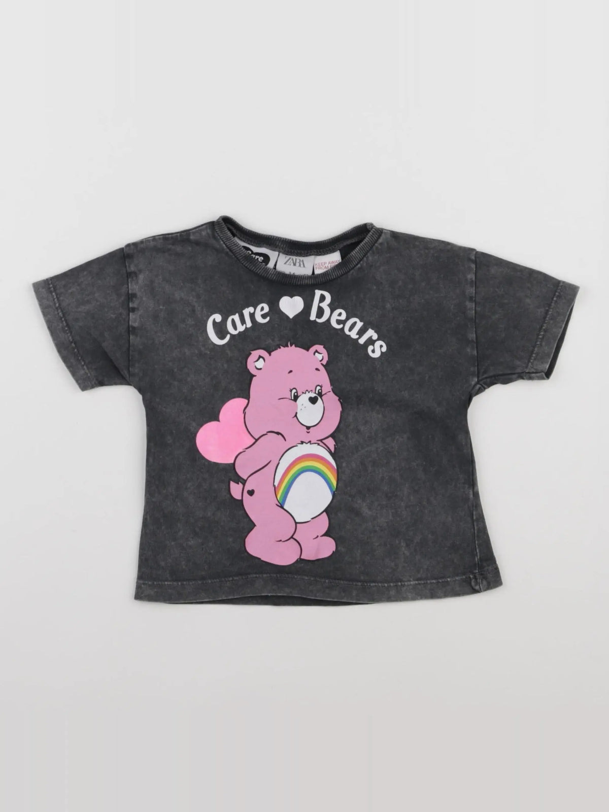 Zara - tee-shirt gris - 3/6 mois