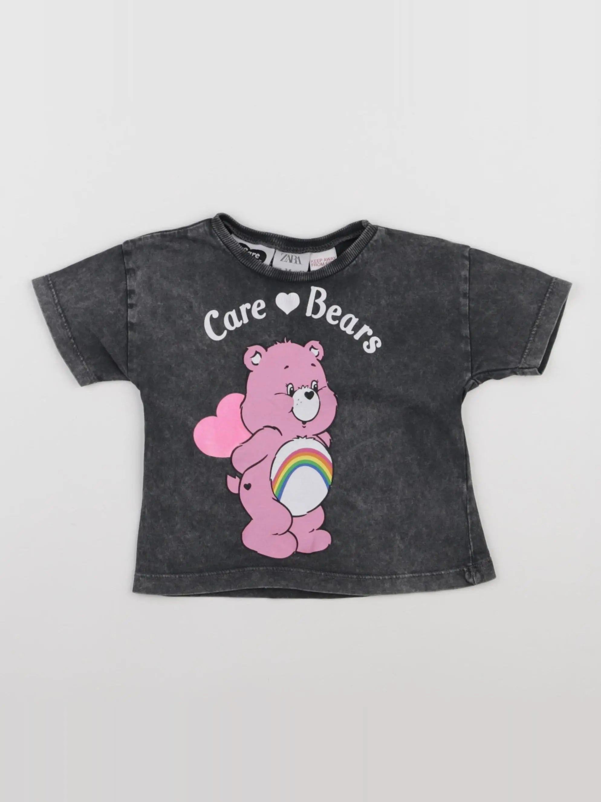 Zara - tee-shirt gris - 3/6 mois