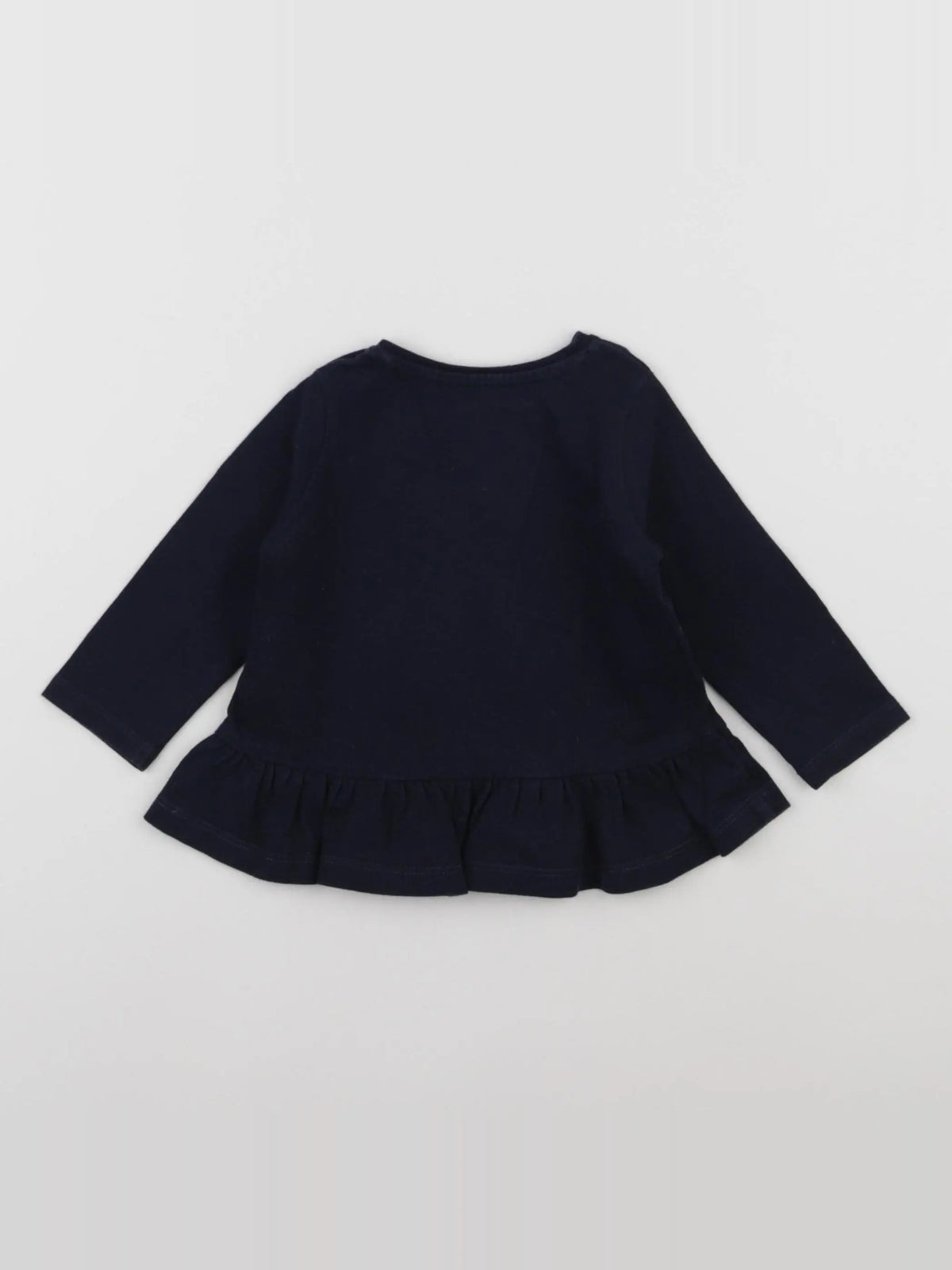 Vertbaudet - tee-shirt bleu, argent - 6 mois