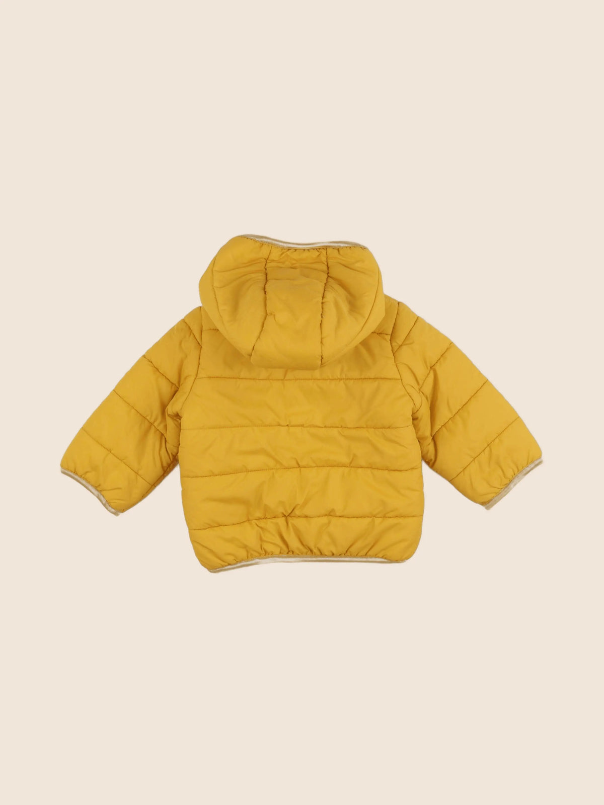 Vertbaudet - doudoune réversible jaune - 9/12 mois