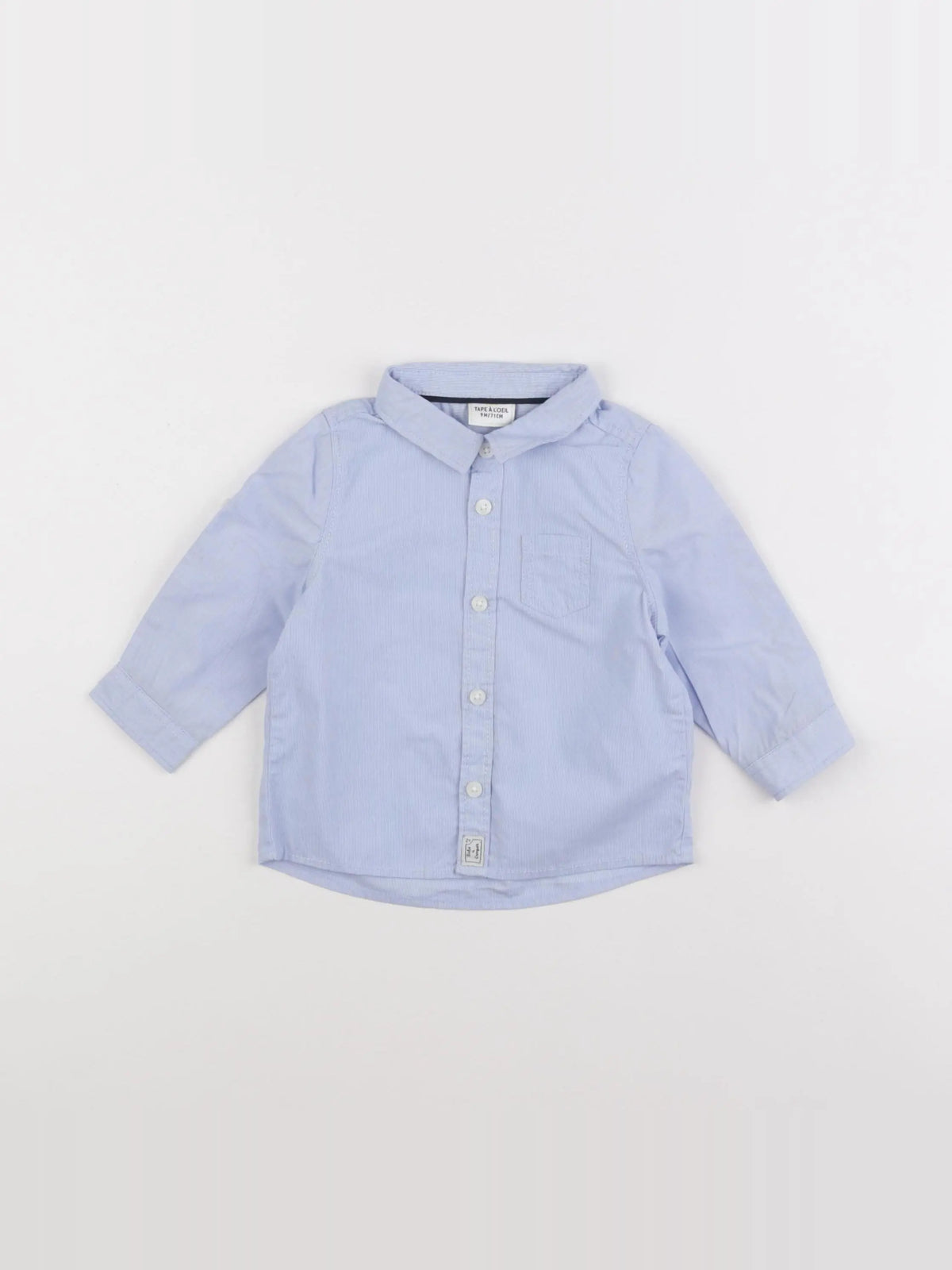 Tape à l'oeil - chemise bleu - 9 mois