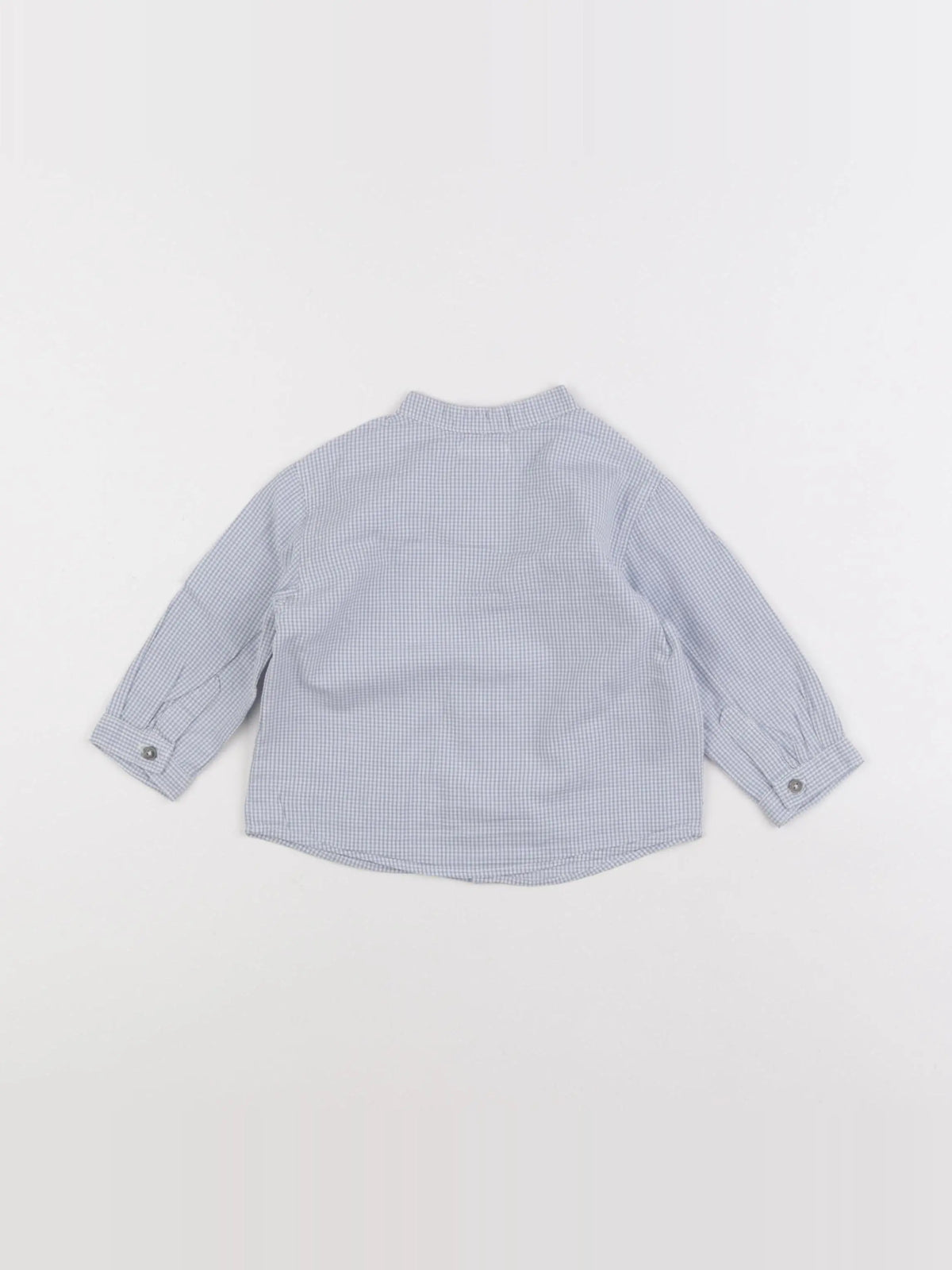 Boutchou - chemise bleu - 9 mois