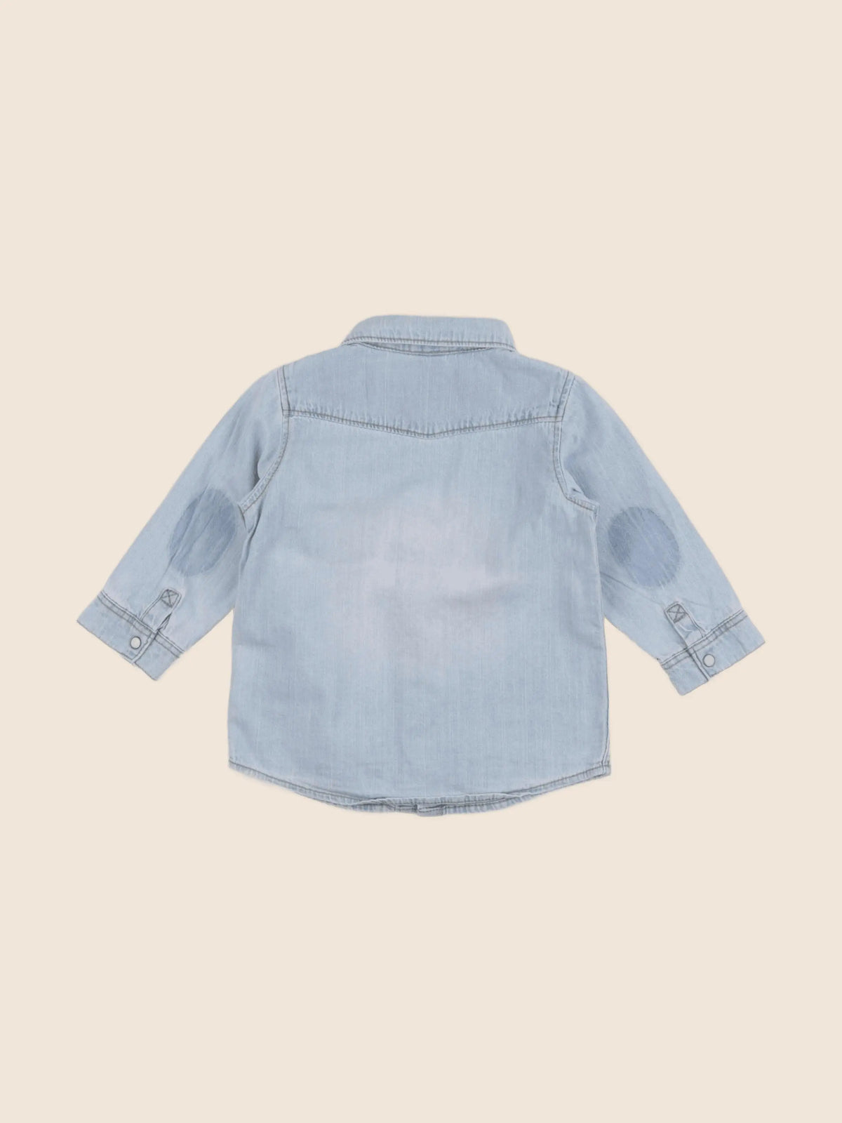 H&M - chemise bleu - 6/9 mois