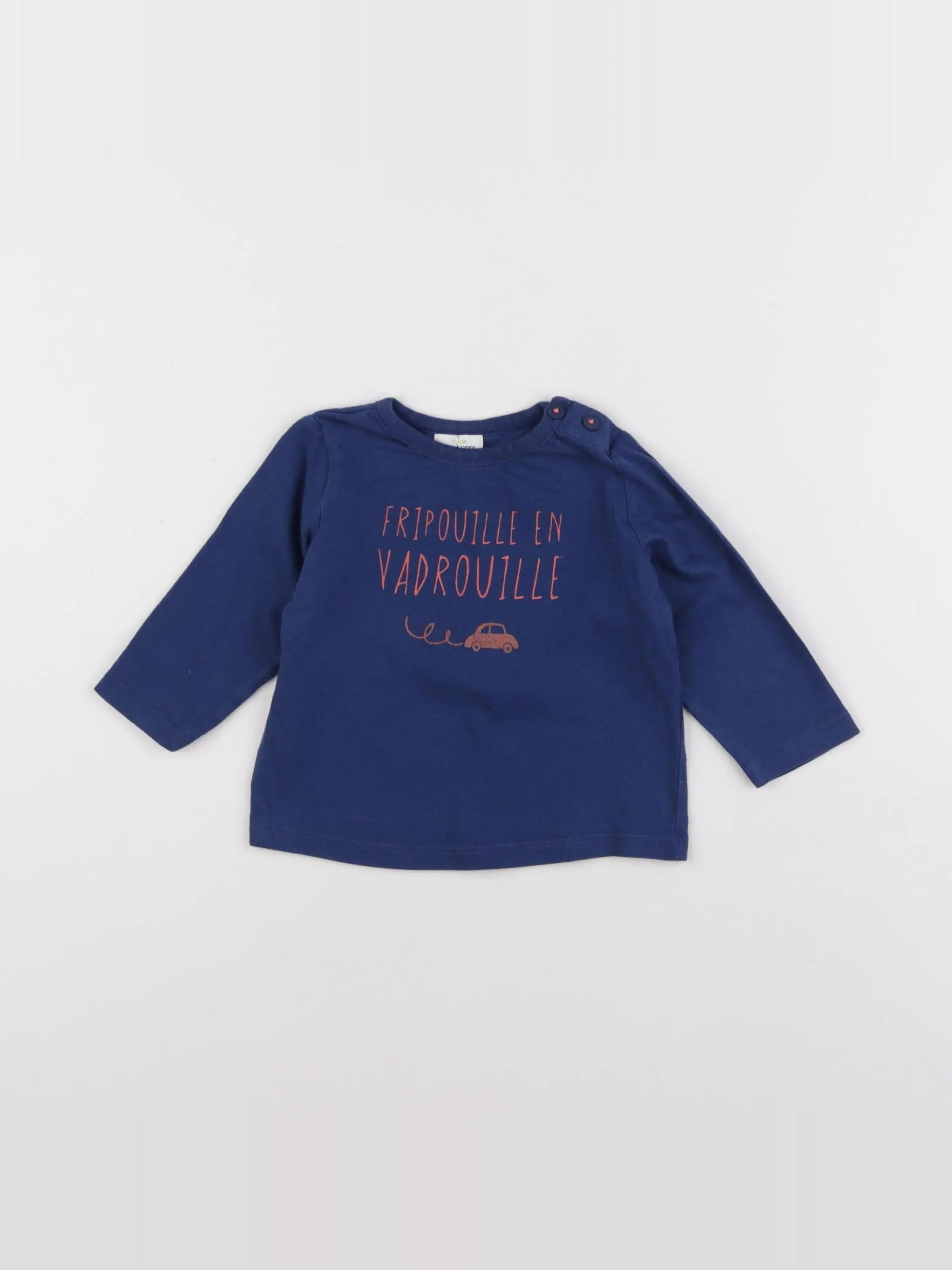 Tape à l'oeil - tee-shirt bleu - 6 mois