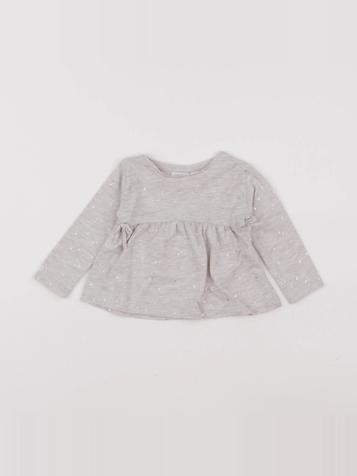 Zara - tee-shirt gris - 6/9 mois