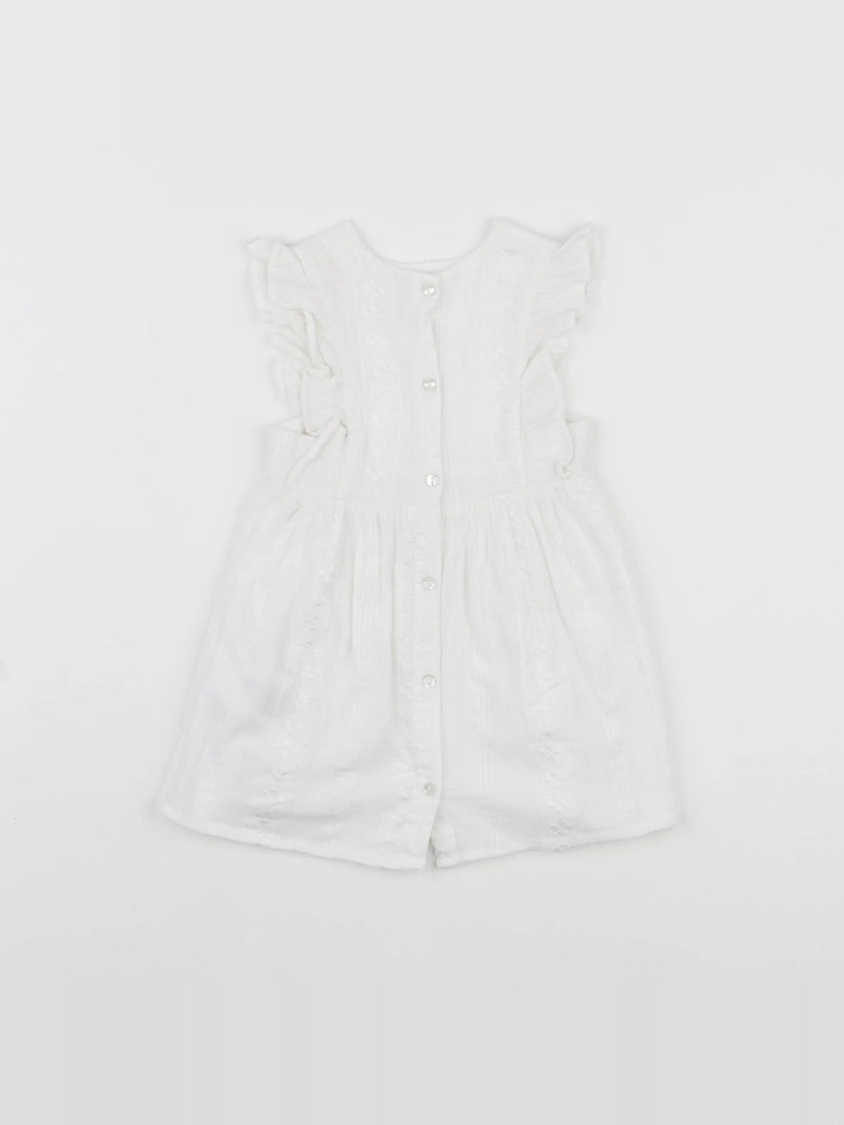 Carrément Beau - robe blanc - 12 mois