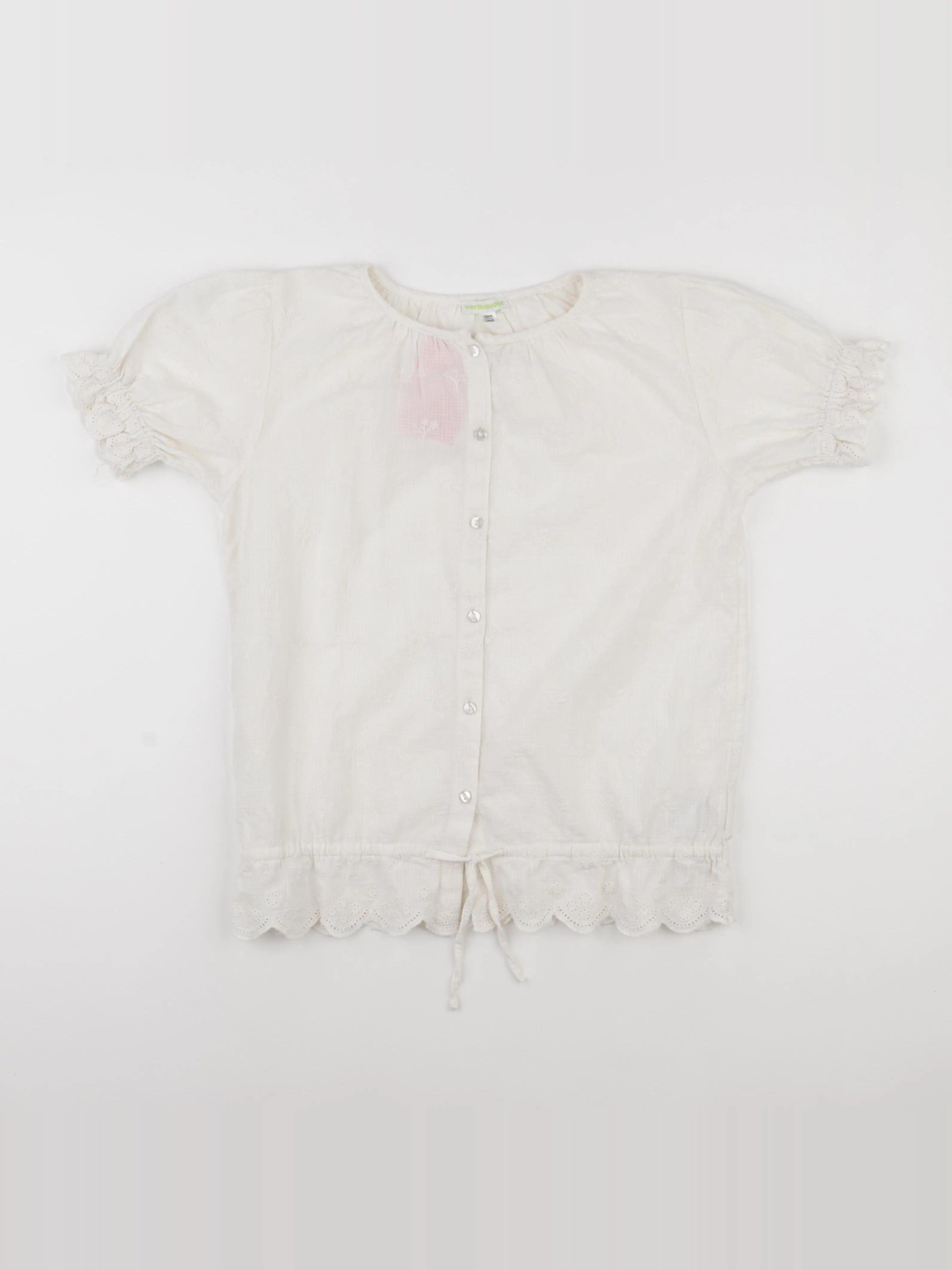 Vertbaudet - blouse blanc - 12 ans