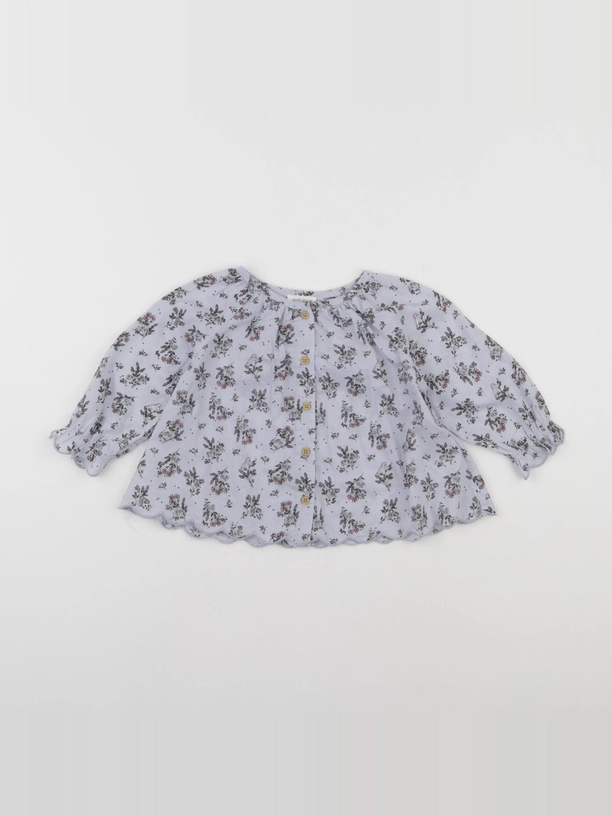 Vertbaudet - blouse bleu - 12 mois