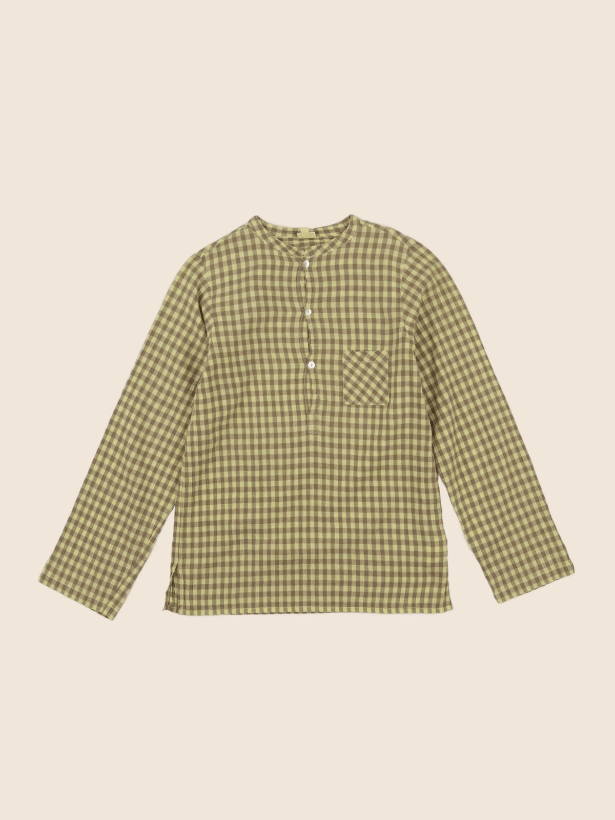 Bonton - chemise jaune, marron - 12 ans