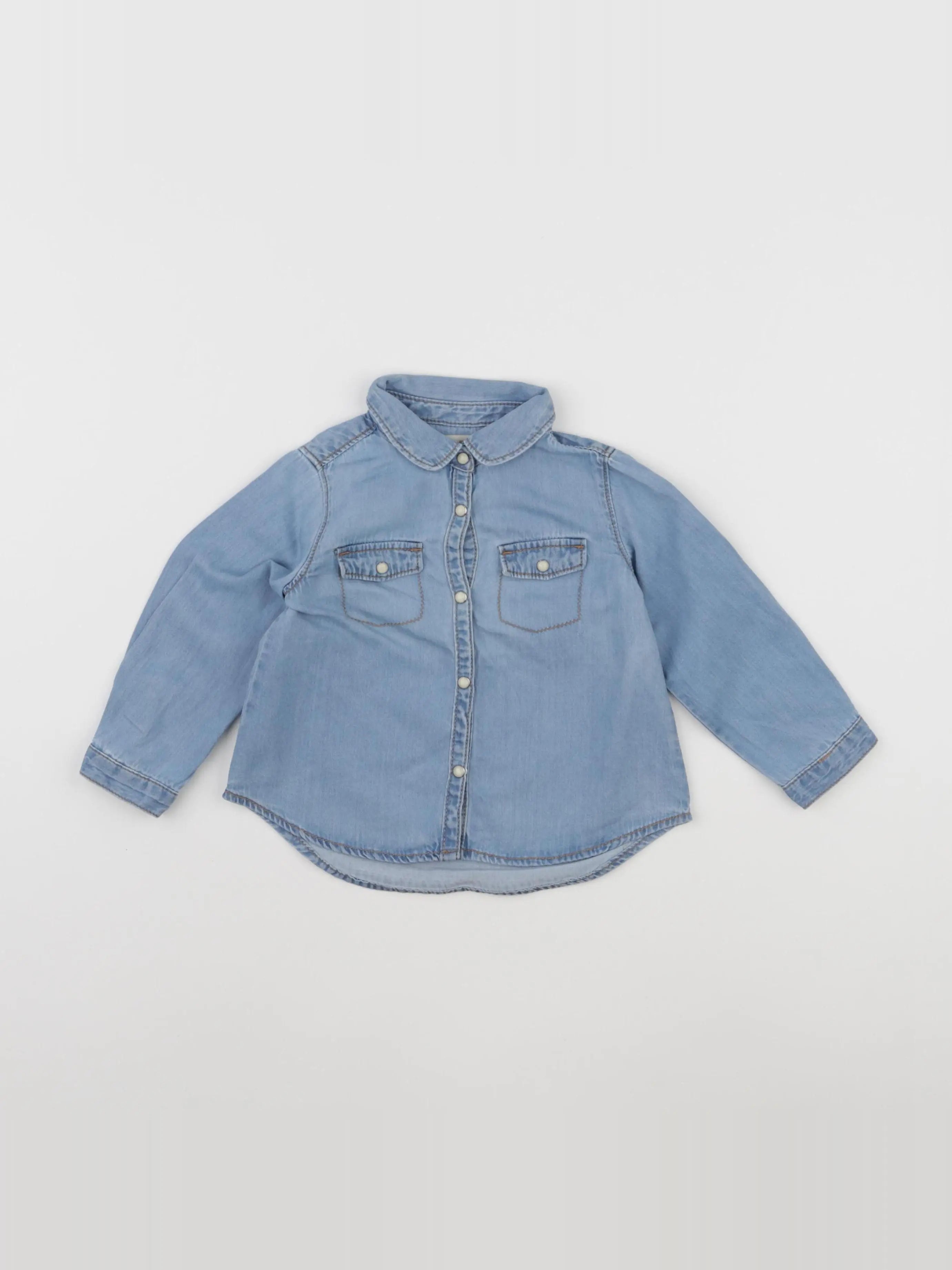 Zara - chemise bleu - 12/18 mois