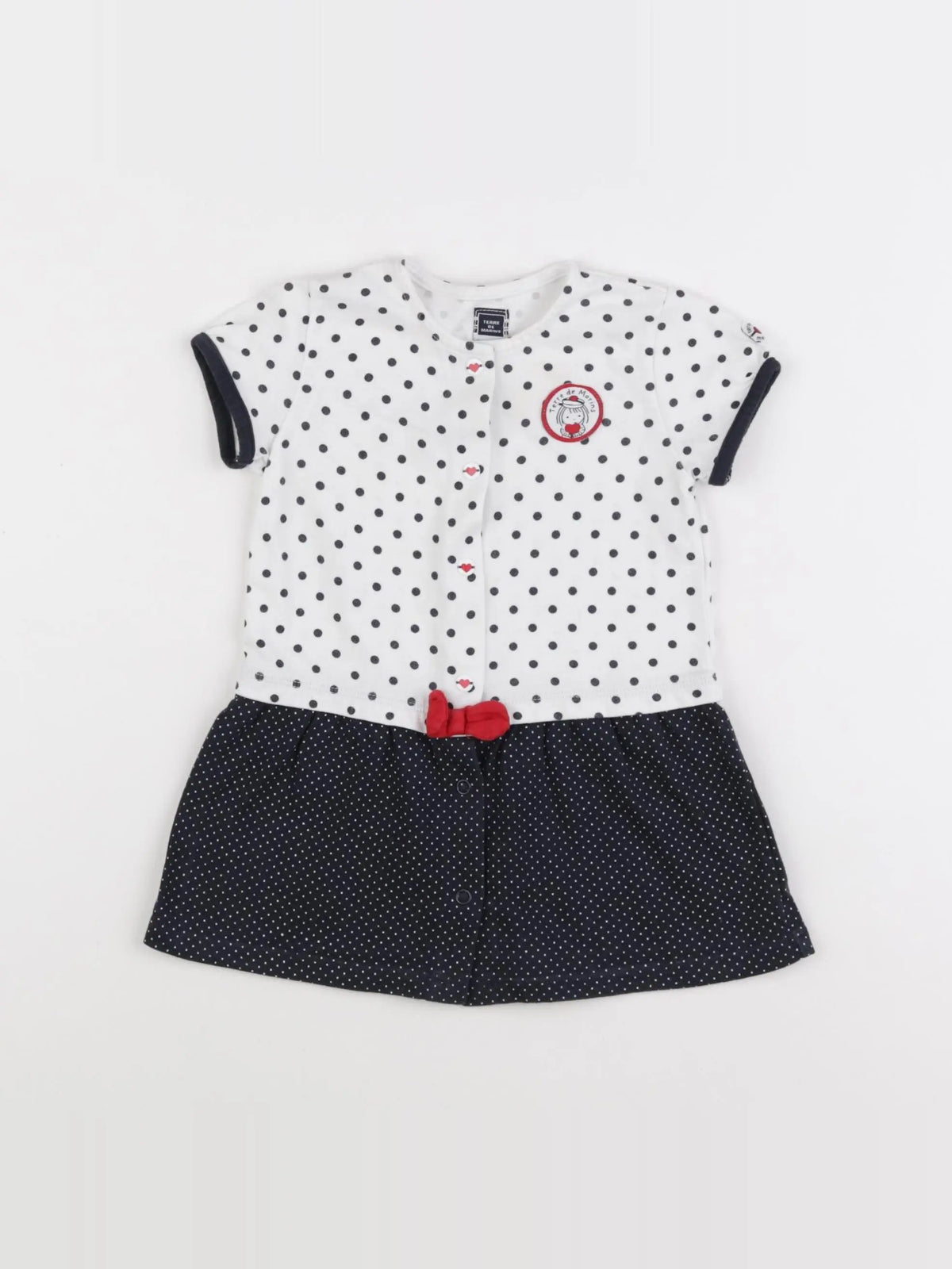 Terre de marins - robe bleu - 18 mois