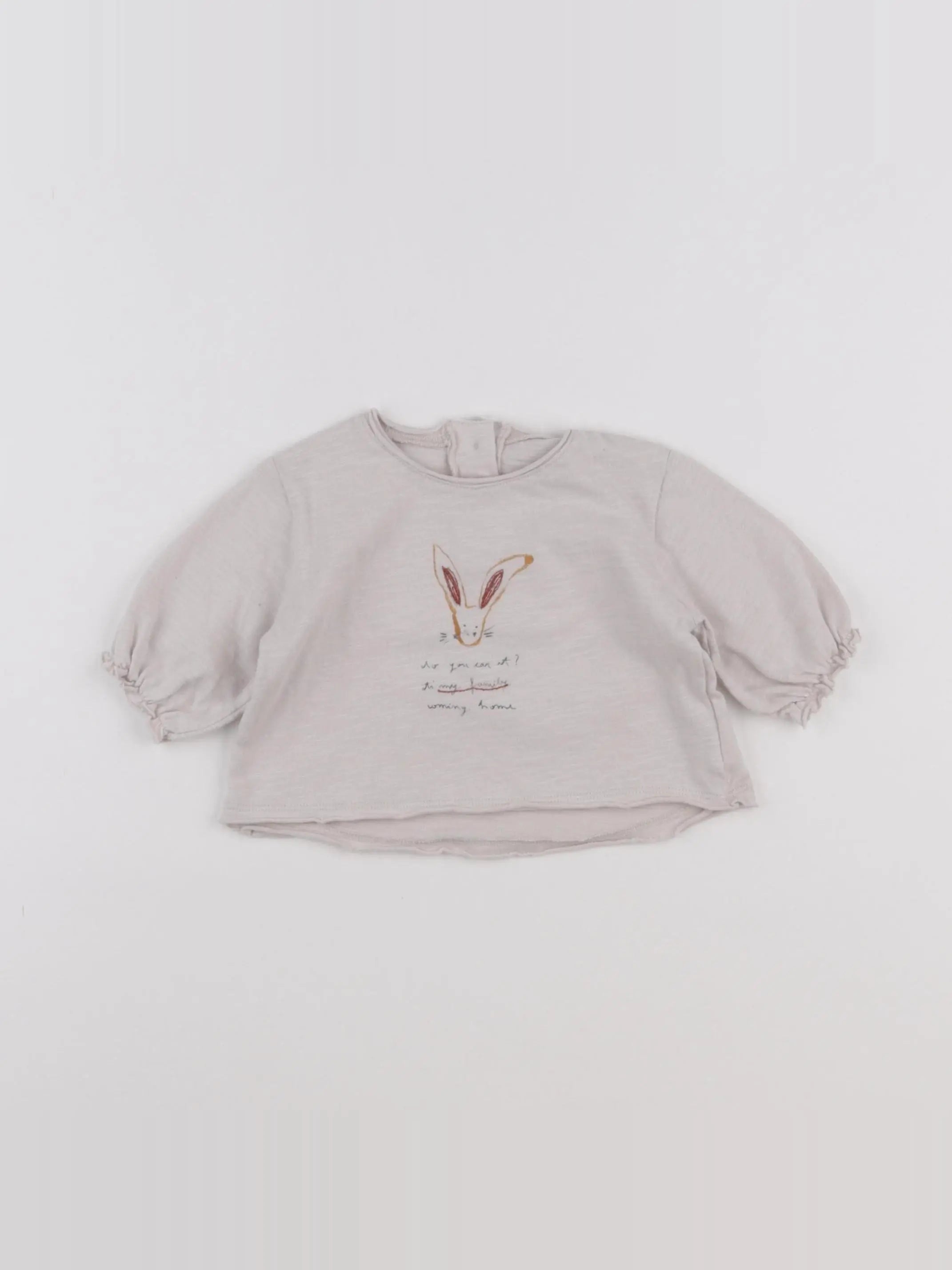 Play Up - tee-shirt beige - 6 mois