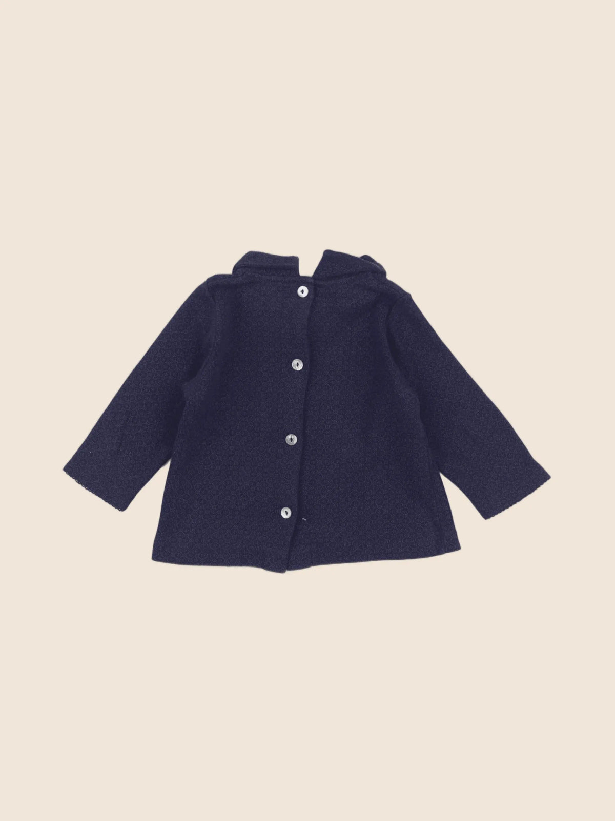 Petit Bateau - tee-shirt bleu - 6 mois
