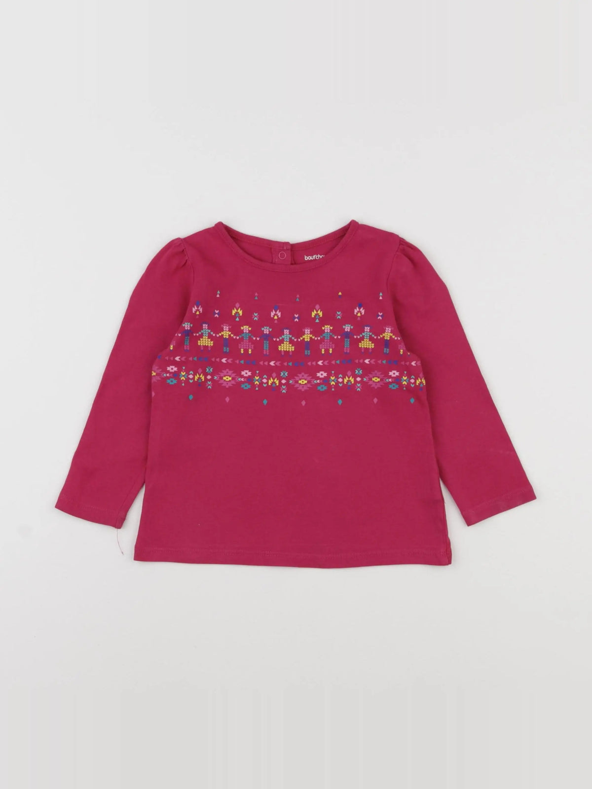 Boutchou - tee-shirt rose - 12 mois