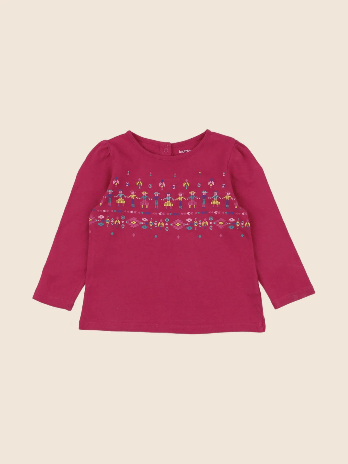 Boutchou - tee-shirt rose - 12 mois