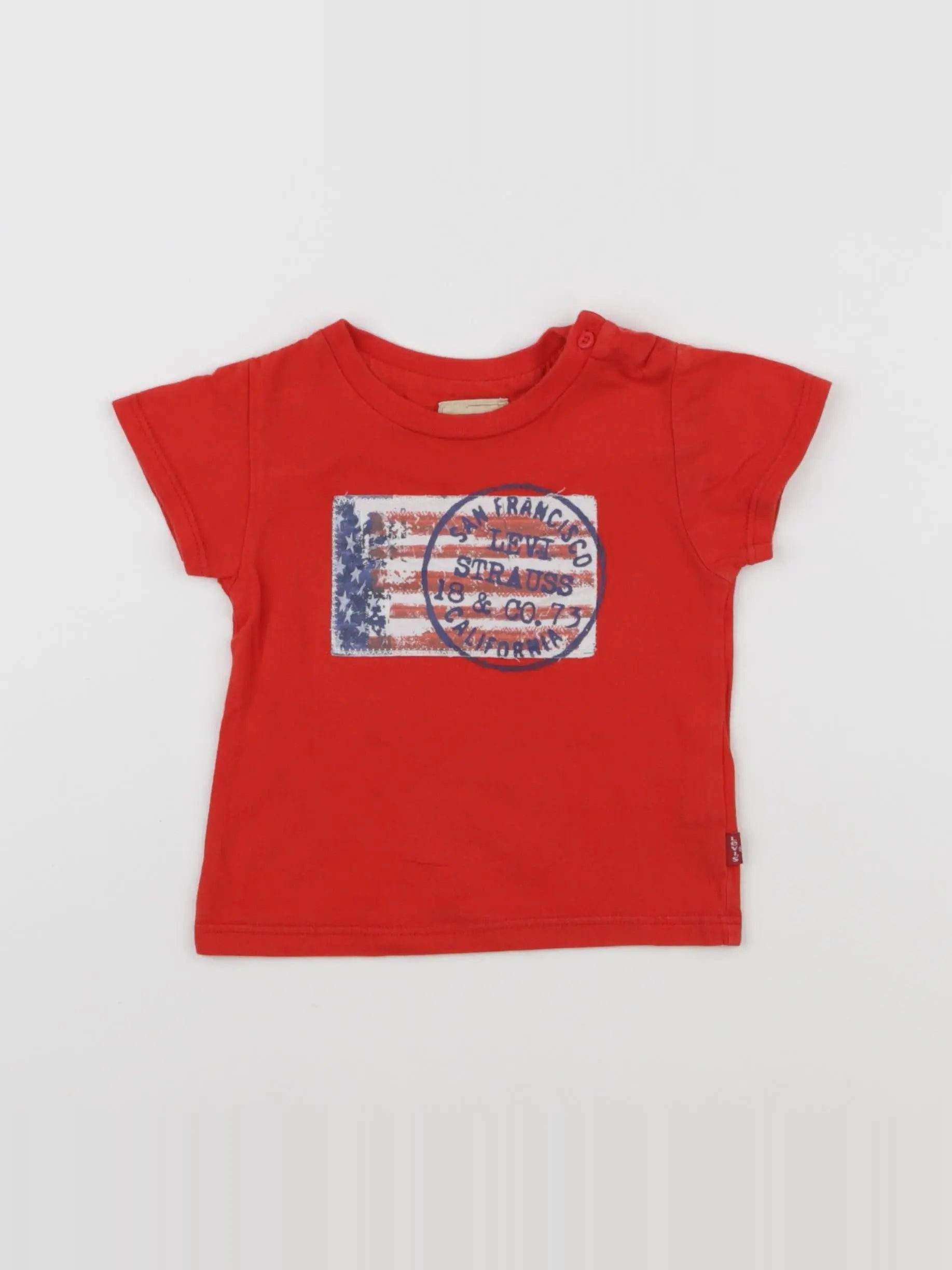 Levi's - tee-shirt rouge - 12 mois