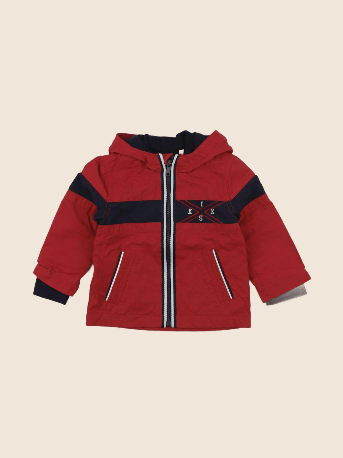 IKKS - veste imprimé au dos rouge - 12 mois