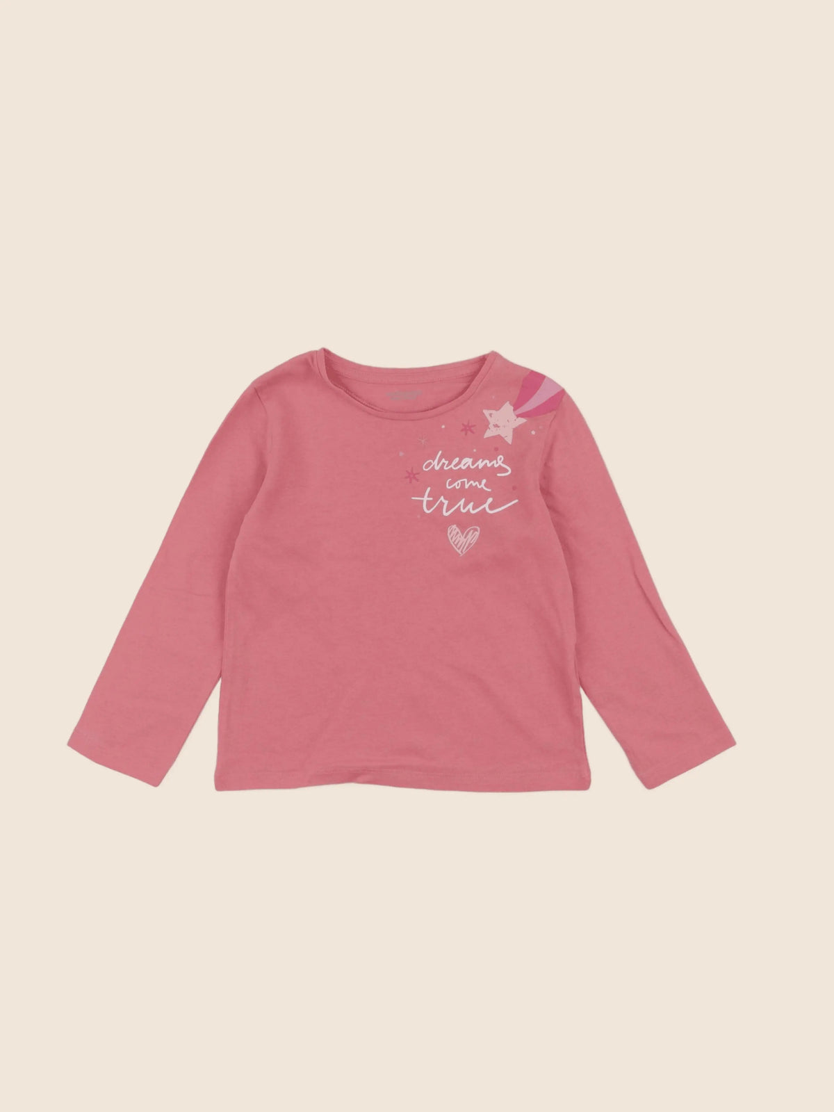 Vertbaudet - tee-shirt rose - 4 ans