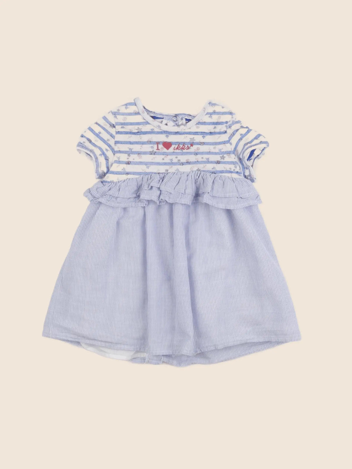 IKKS - robe bleu - 12 mois