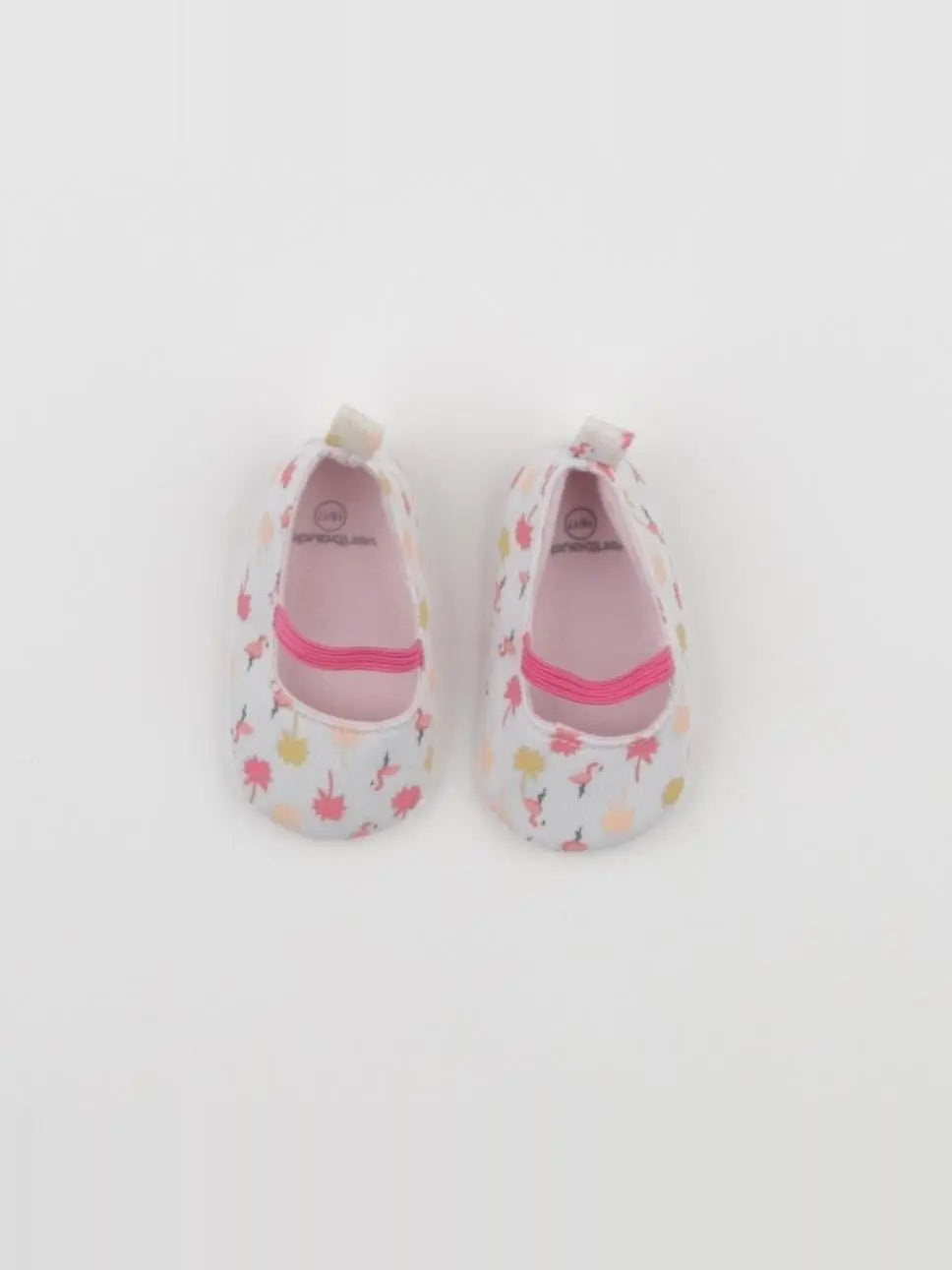 Vertbaudet - chaussons blanc, rose - pointure 16/17