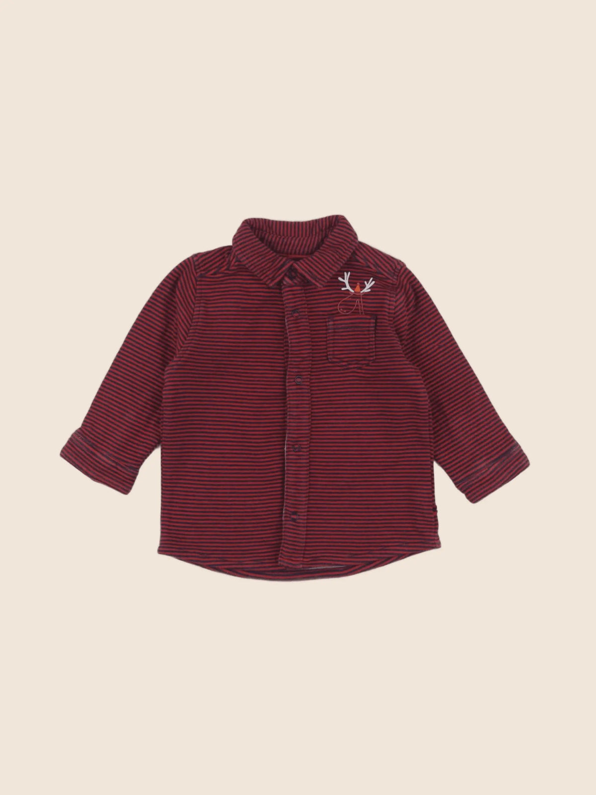 Cadet Rousselle - chemise rouge - 6 mois
