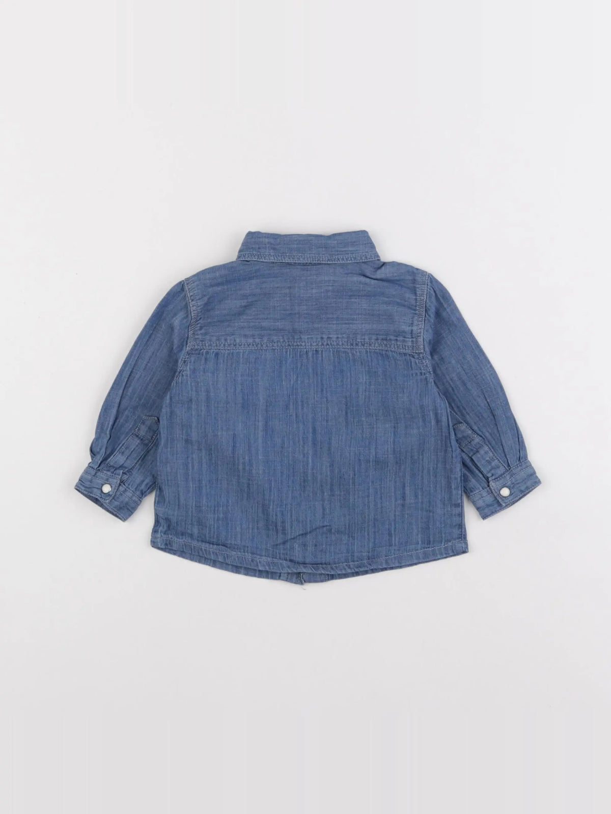 Boutchou - chemise bleu - 6 mois