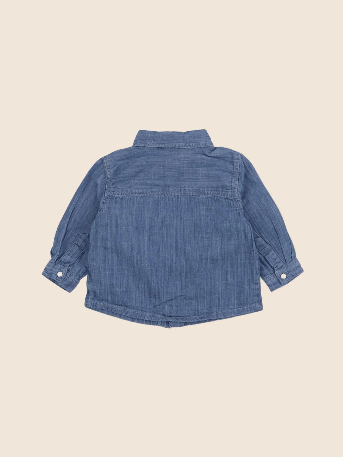 Boutchou - chemise bleu - 6 mois