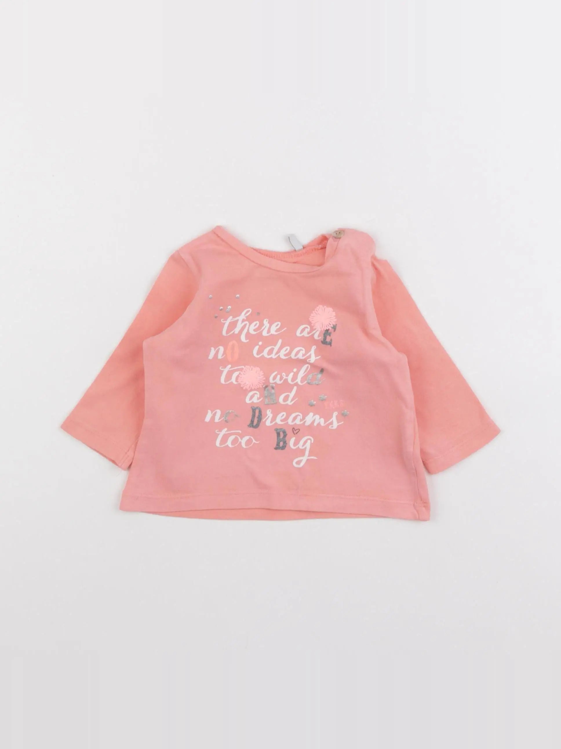 IKKS - tee-shirt rose - 6 mois