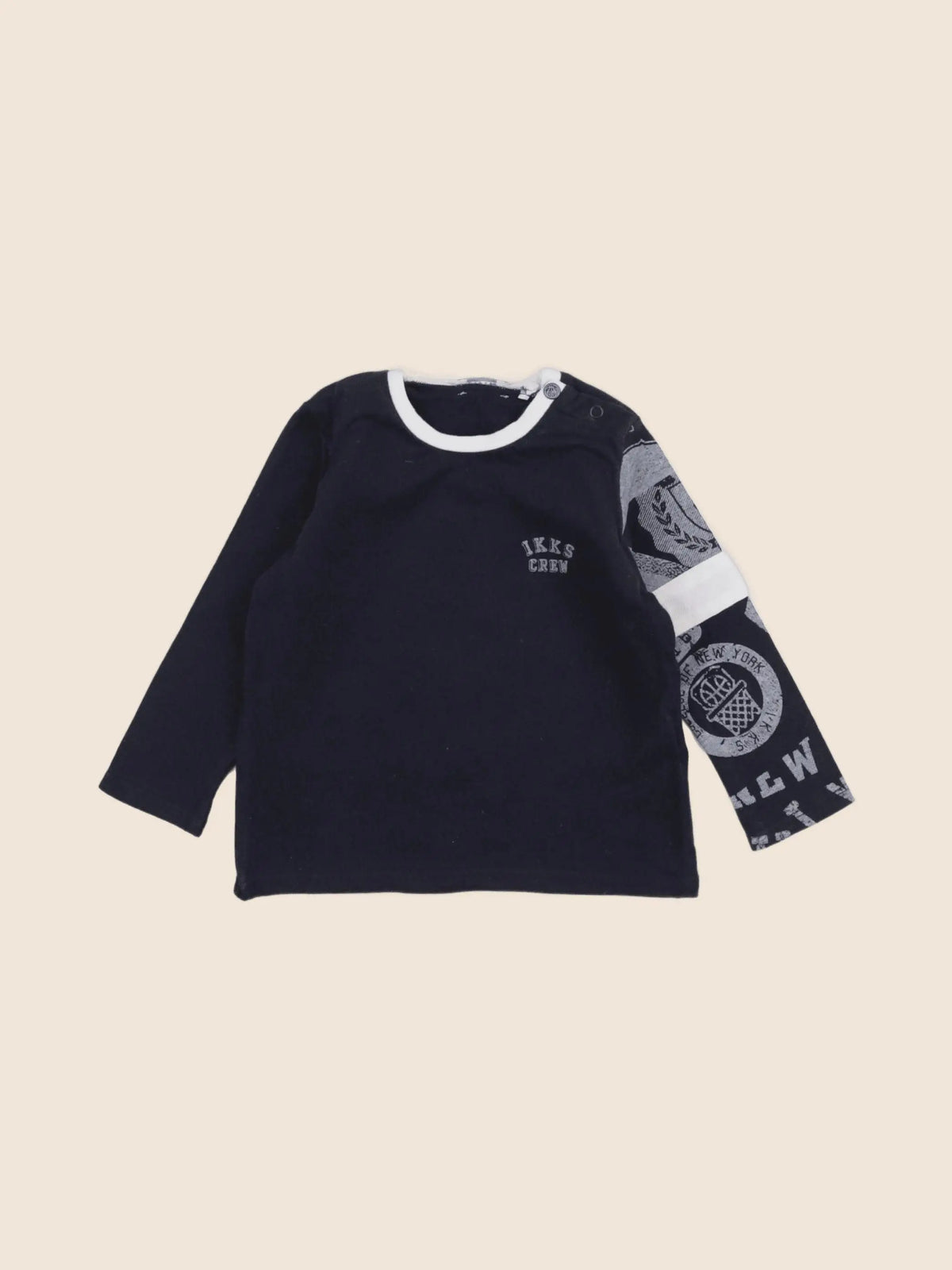 IKKS - tee-shirt bleu - 12 mois