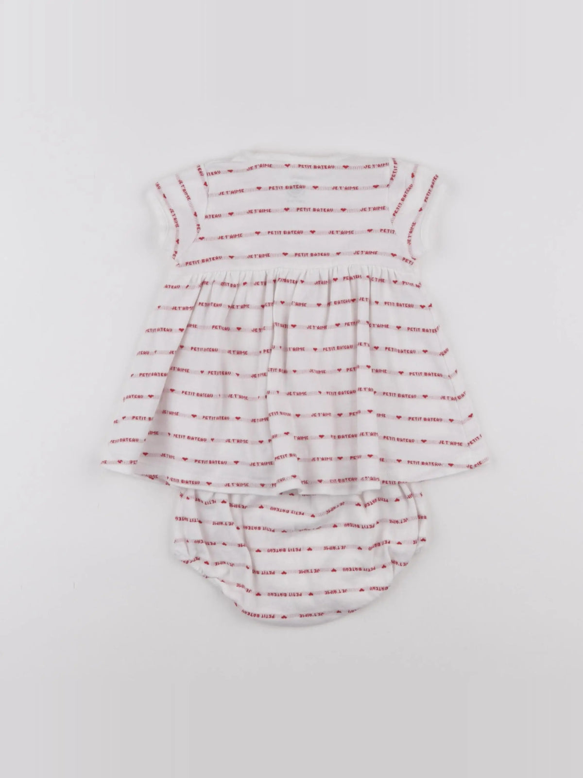 Petit Bateau - robe rouge - 6 mois