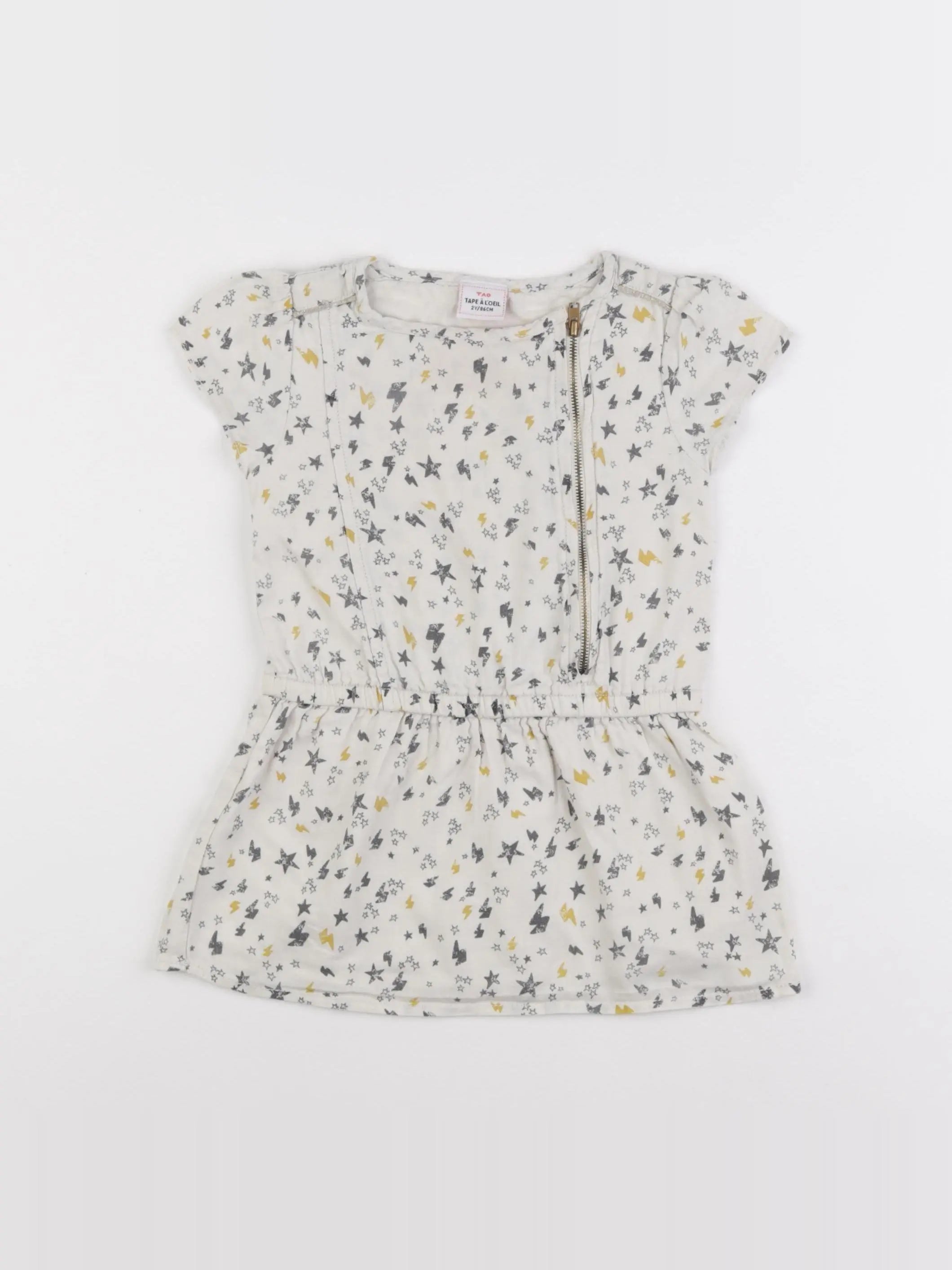 Tape à l'oeil - robe blanc - 2 ans