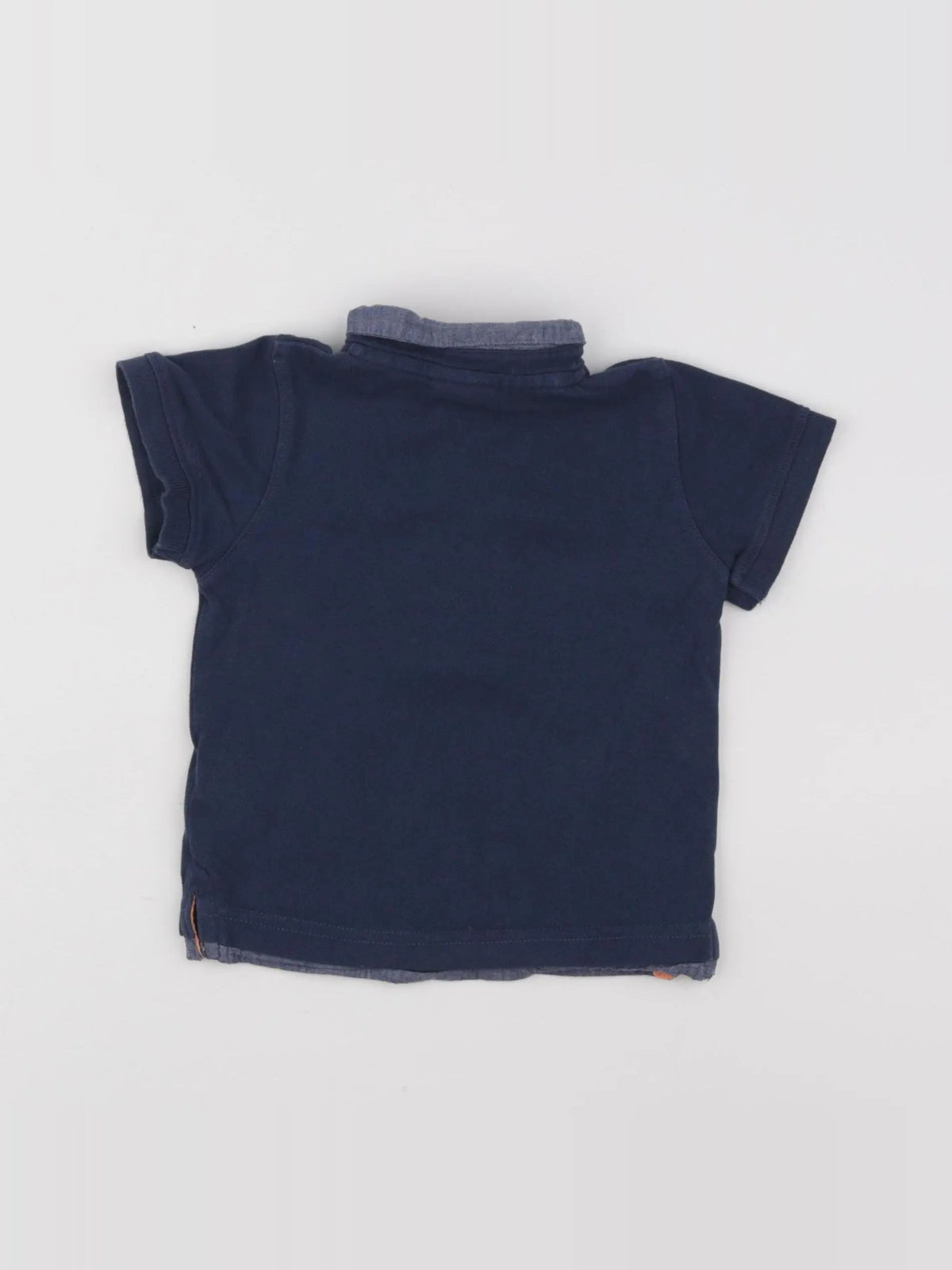 Tape à l'oeil - polo bleu - 12 mois