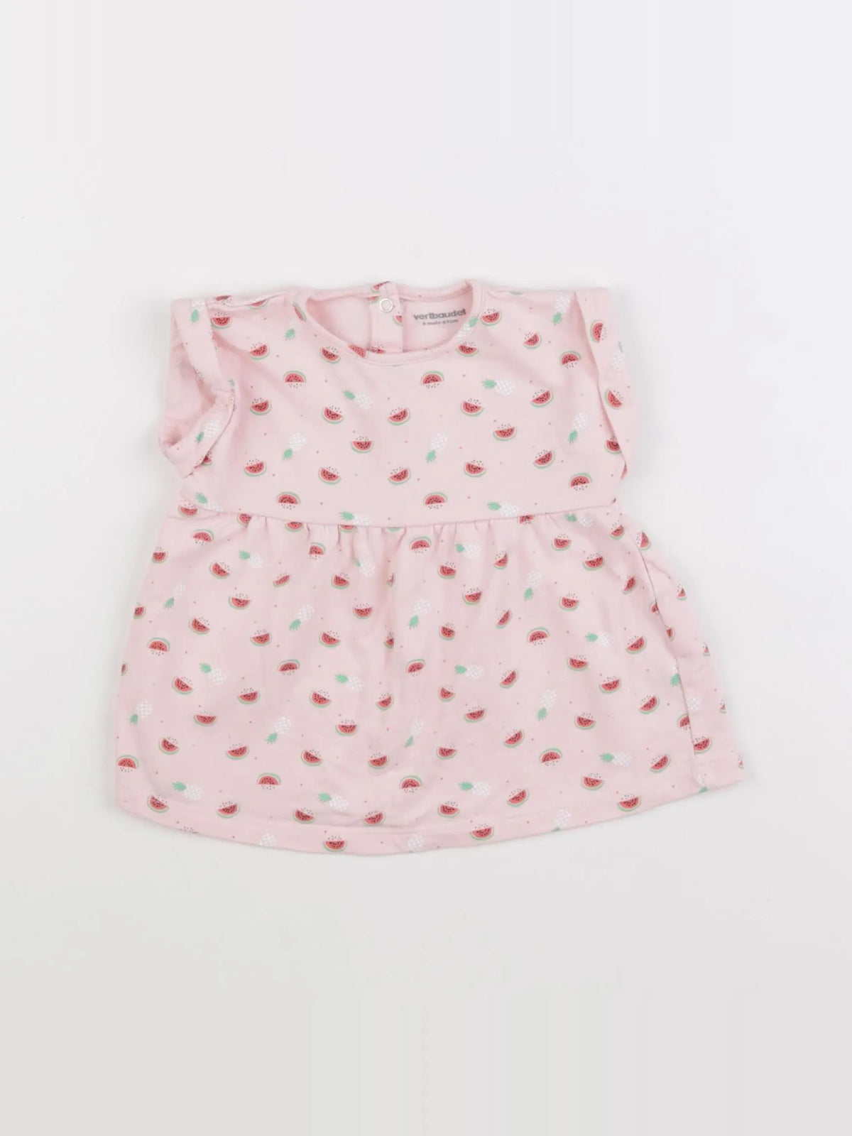 Vertbaudet - tee-shirt rose - 6 mois
