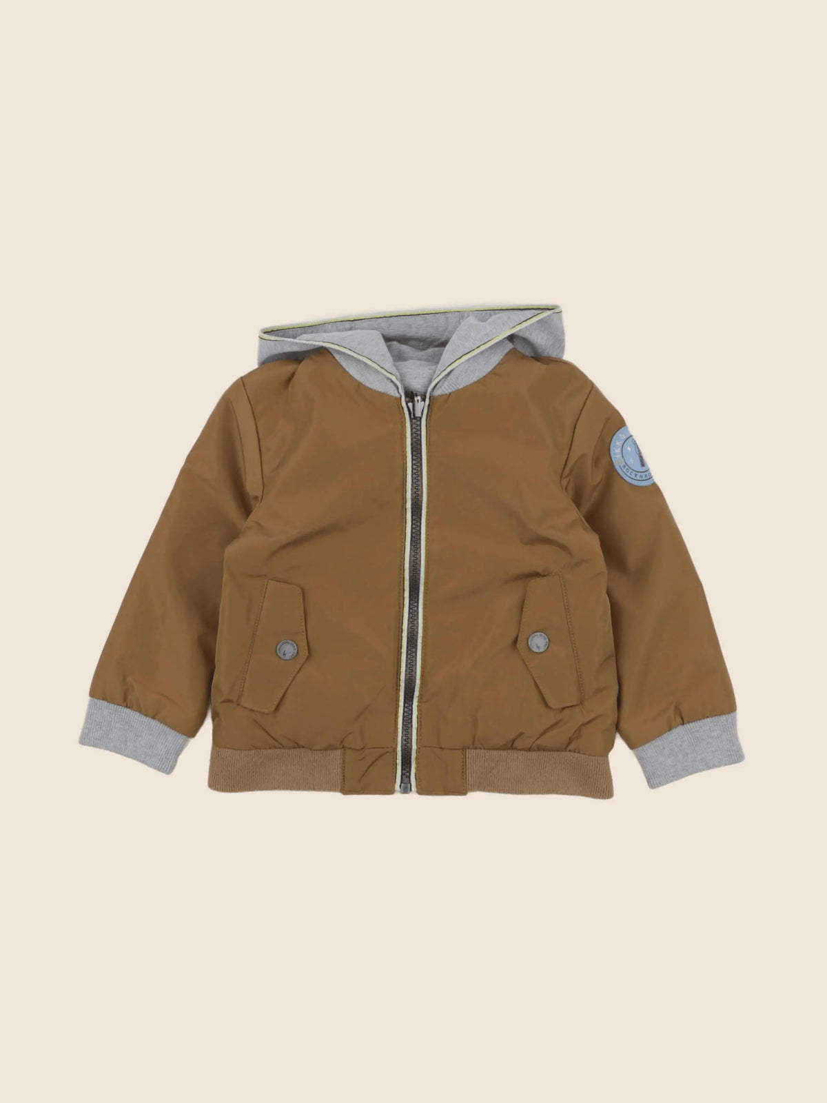 IKKS - veste réversible gris, marron - 18 mois