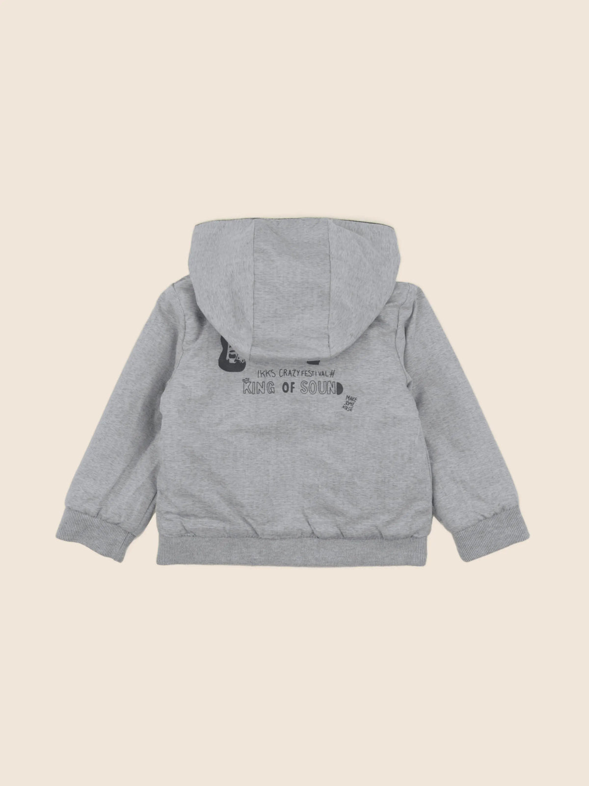 IKKS - veste réversible gris, marron - 18 mois