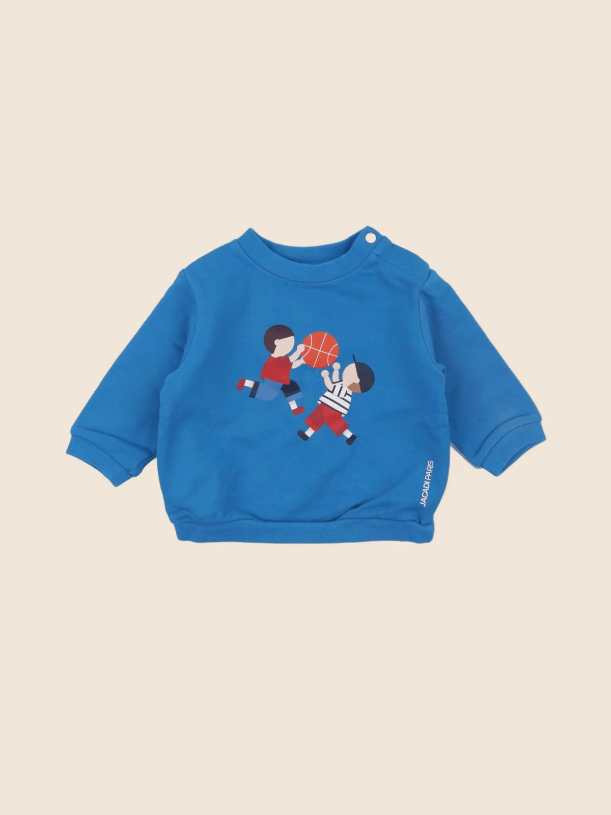 Jacadi - sweat bleu - 6 mois