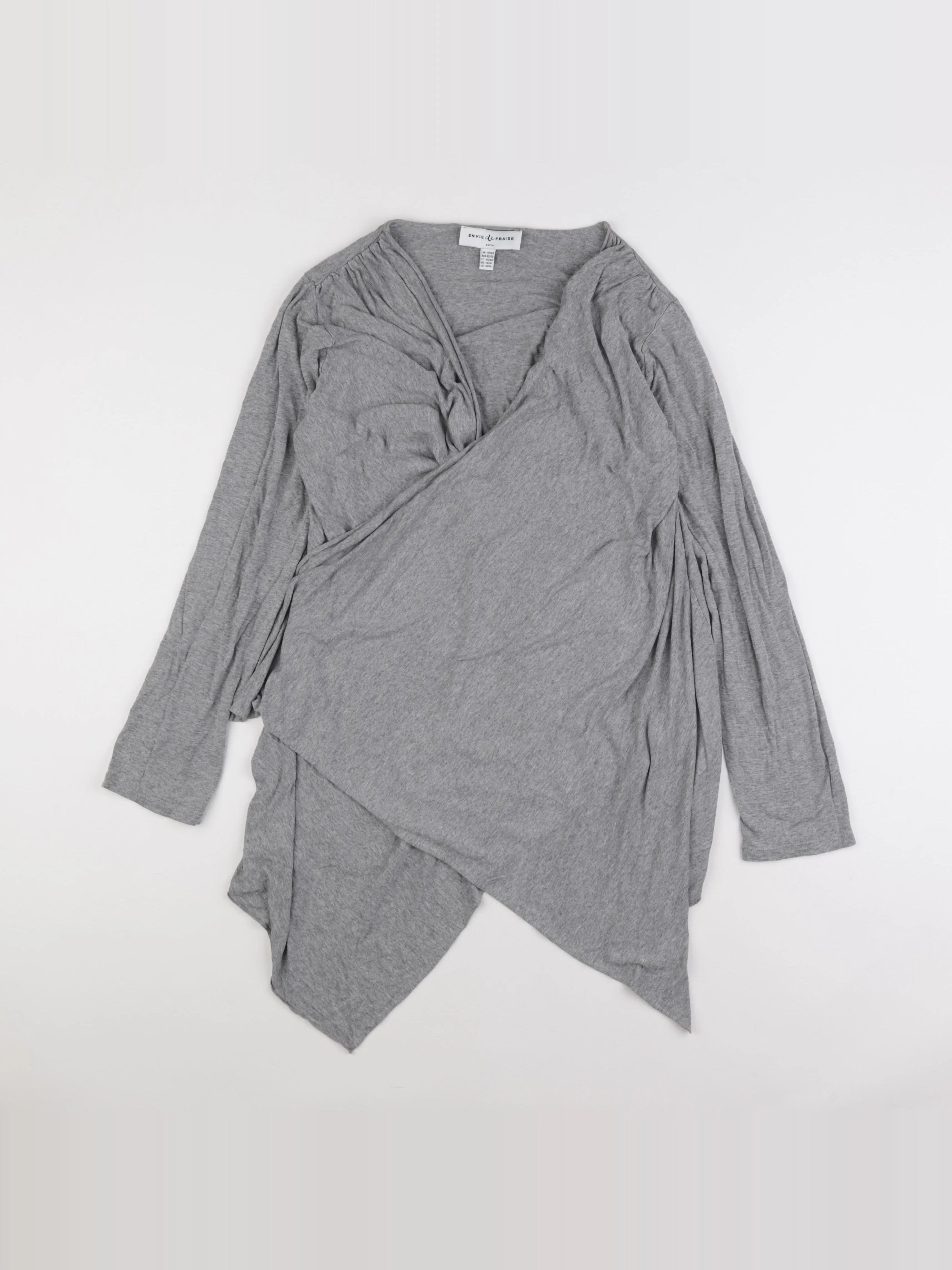 Envie de fraise - gilet grossesse gris - 42 à 44