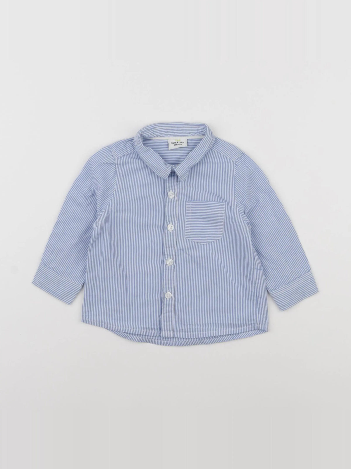 Tape à l'oeil - chemise bleu - 12 mois