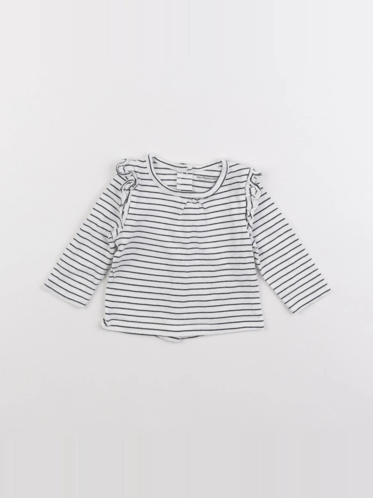 Vertbaudet - tee-shirt blanc - 3 mois
