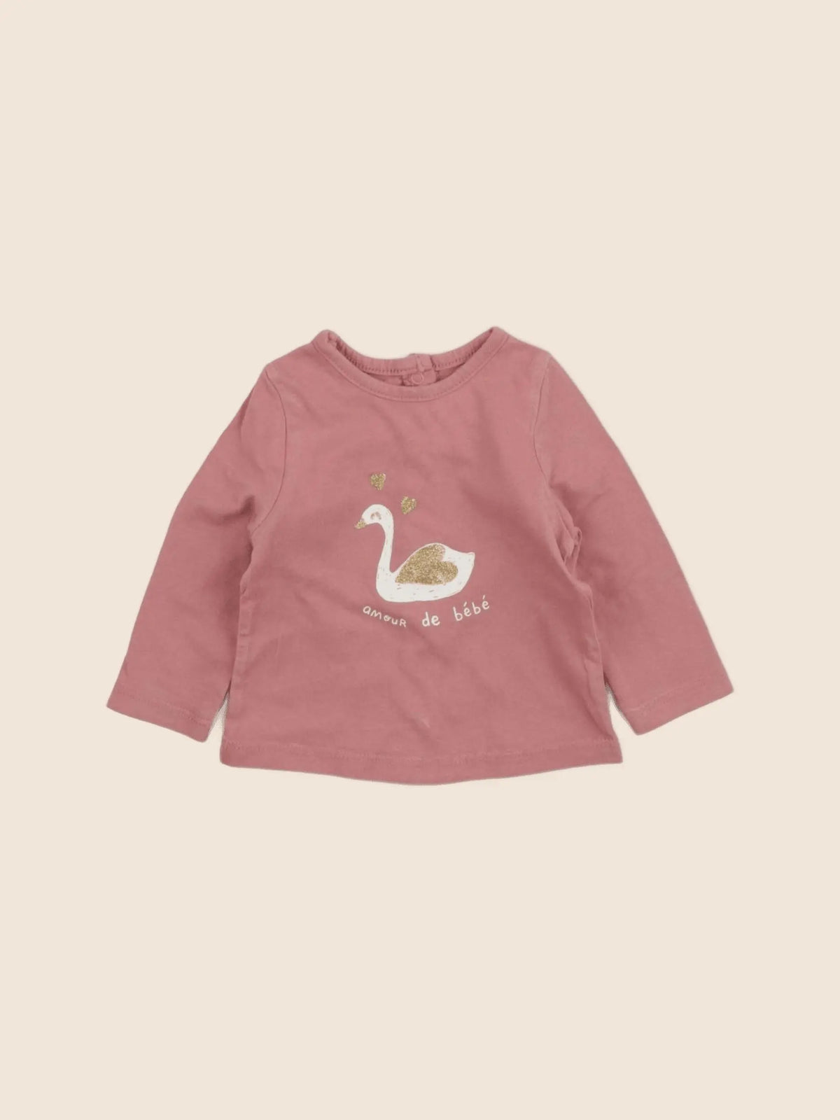 Vertbaudet - tee-shirt rose - 3 mois