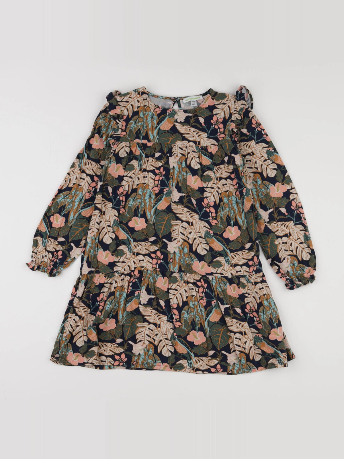 Vertbaudet - robe multicolore - 8 ans