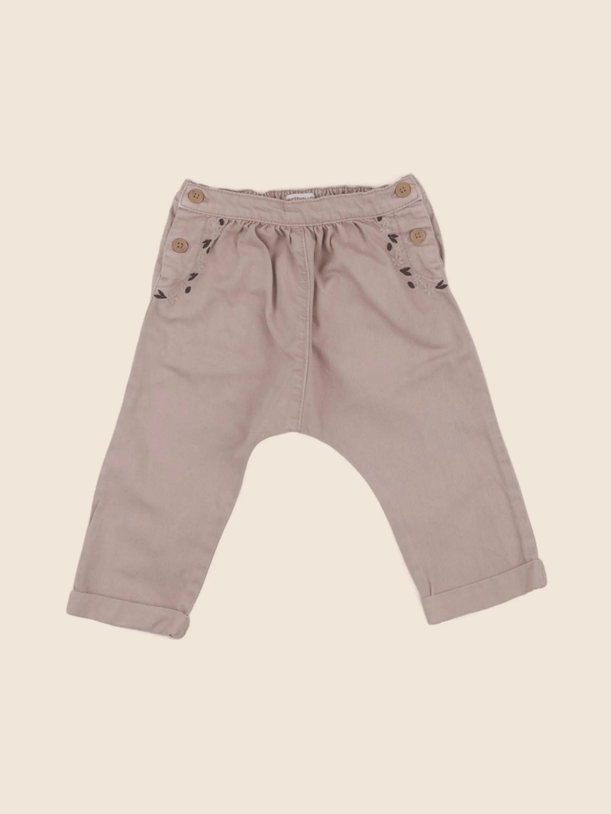 Vertbaudet - jean beige - 18 mois